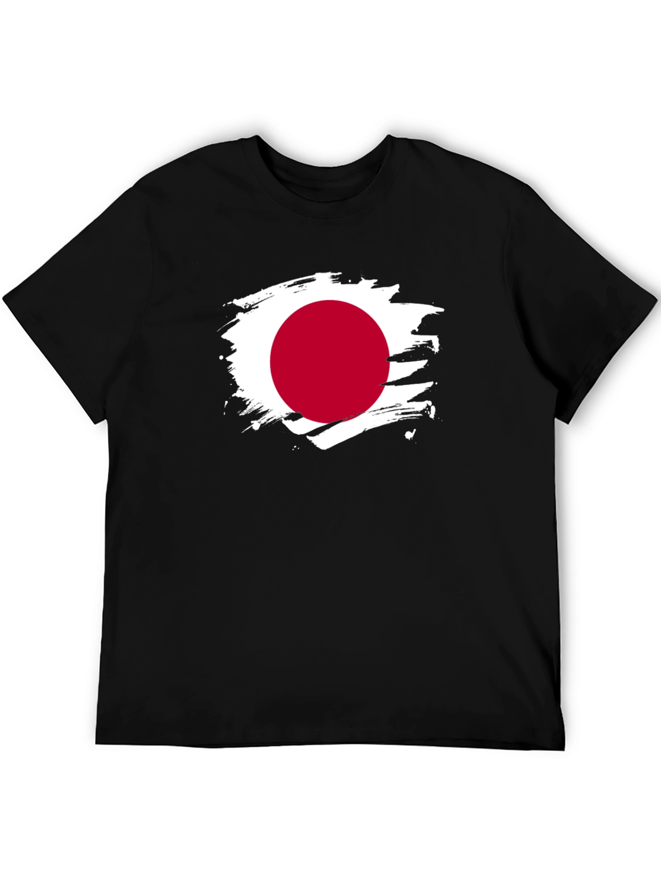 Japan Flag Brushstroke T-Shirt - Unique Graphic Tee