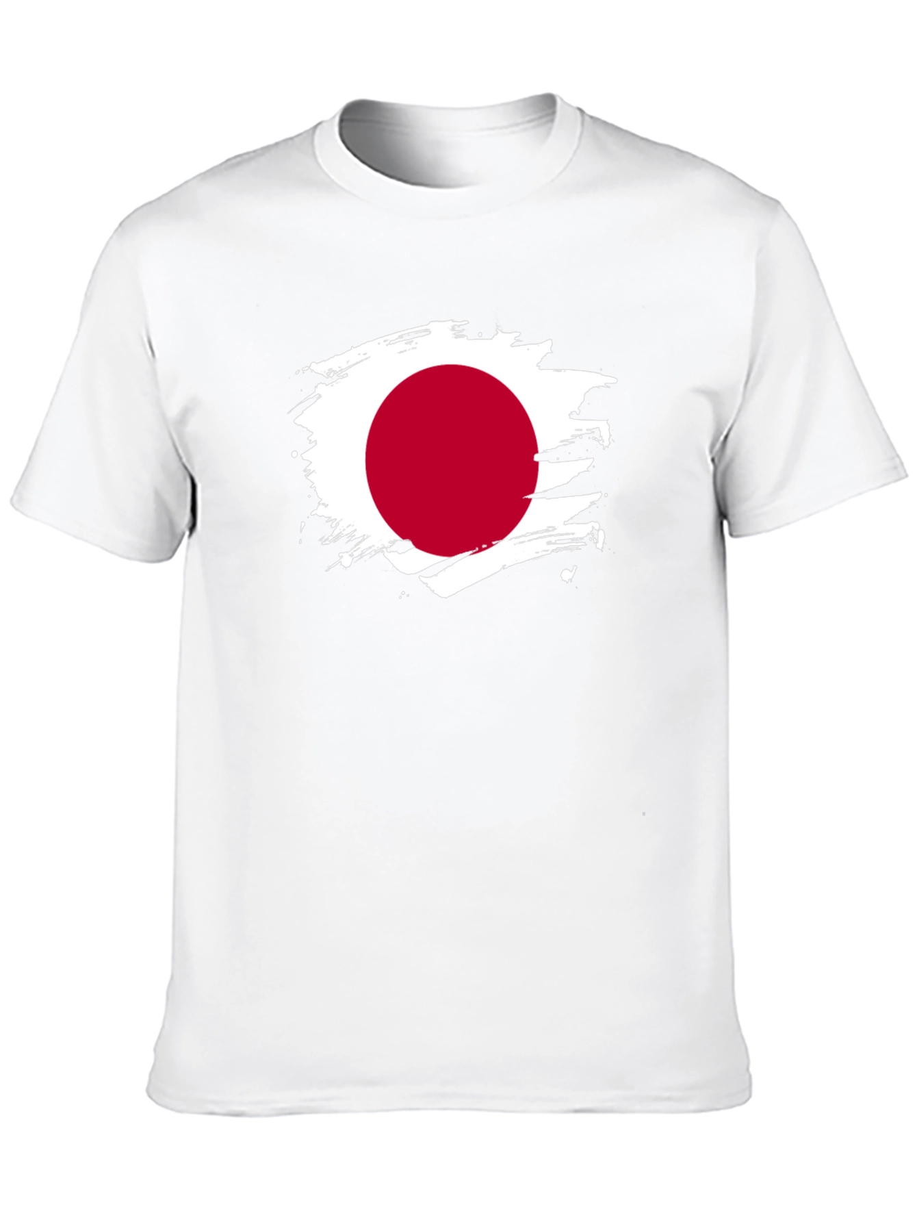 Japan Flag Brushstroke T-Shirt - Unique Graphic Tee
