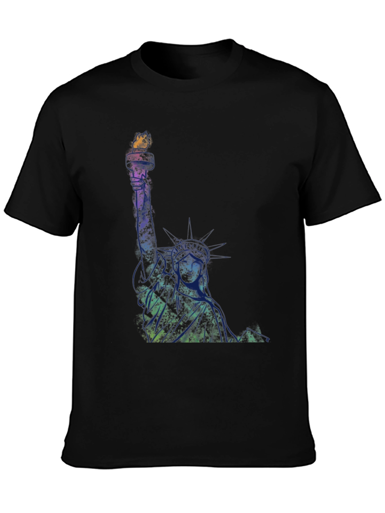 Statue of Liberty Graphic Tee - Black