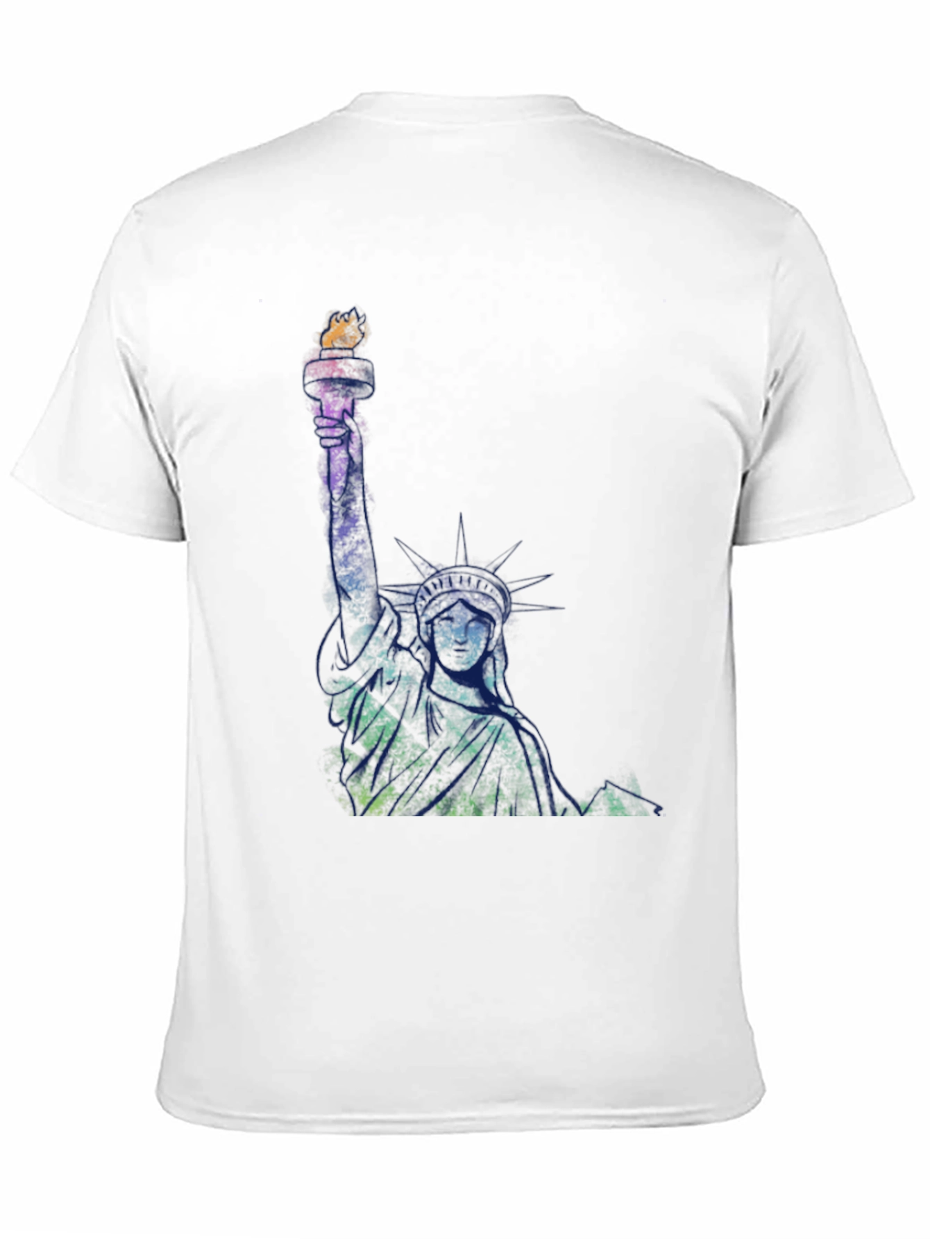 Statue of Liberty Graphic Tee - Black