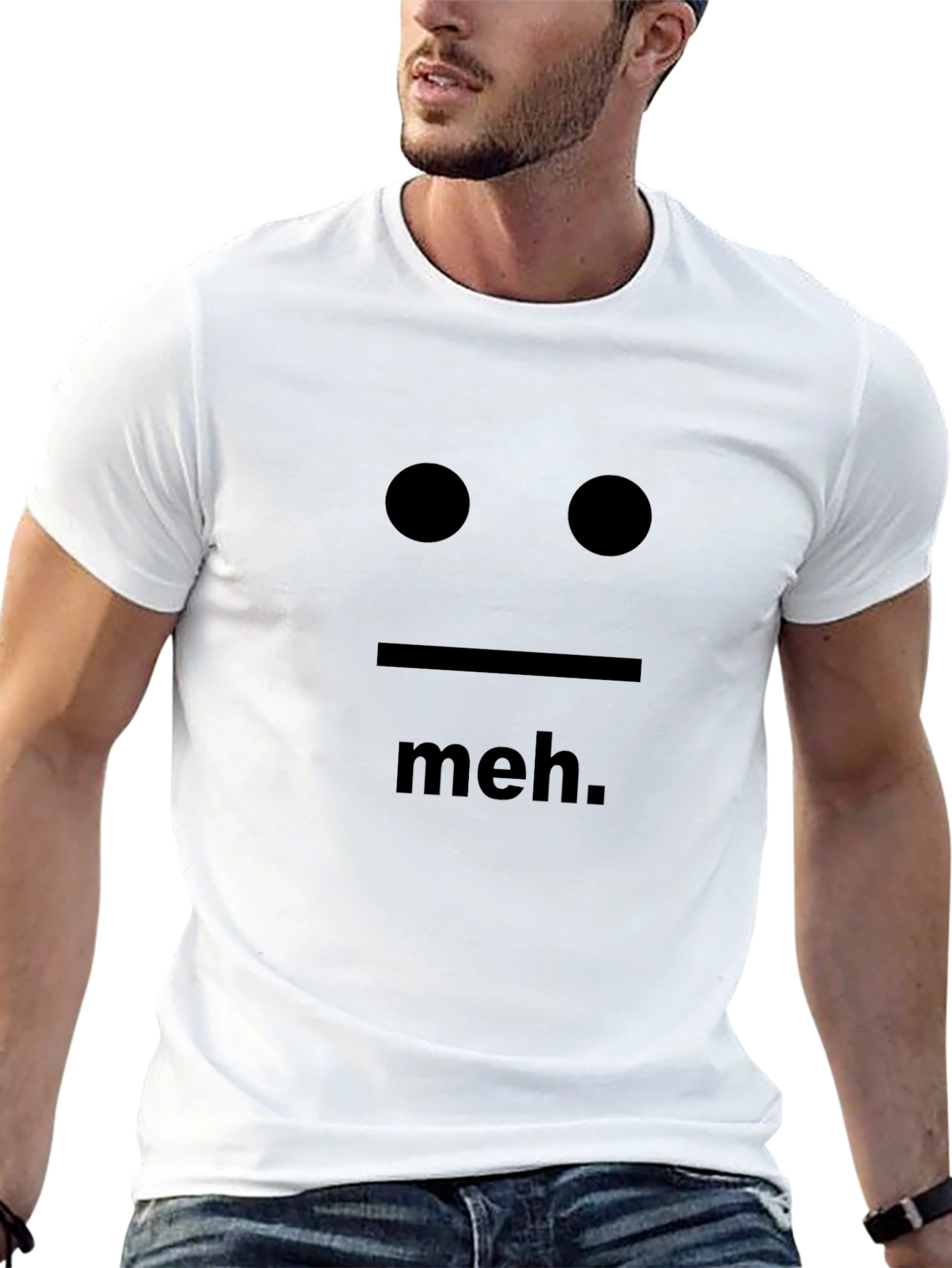 Meh. Graphic Tee - Black Unisex T-Shirt