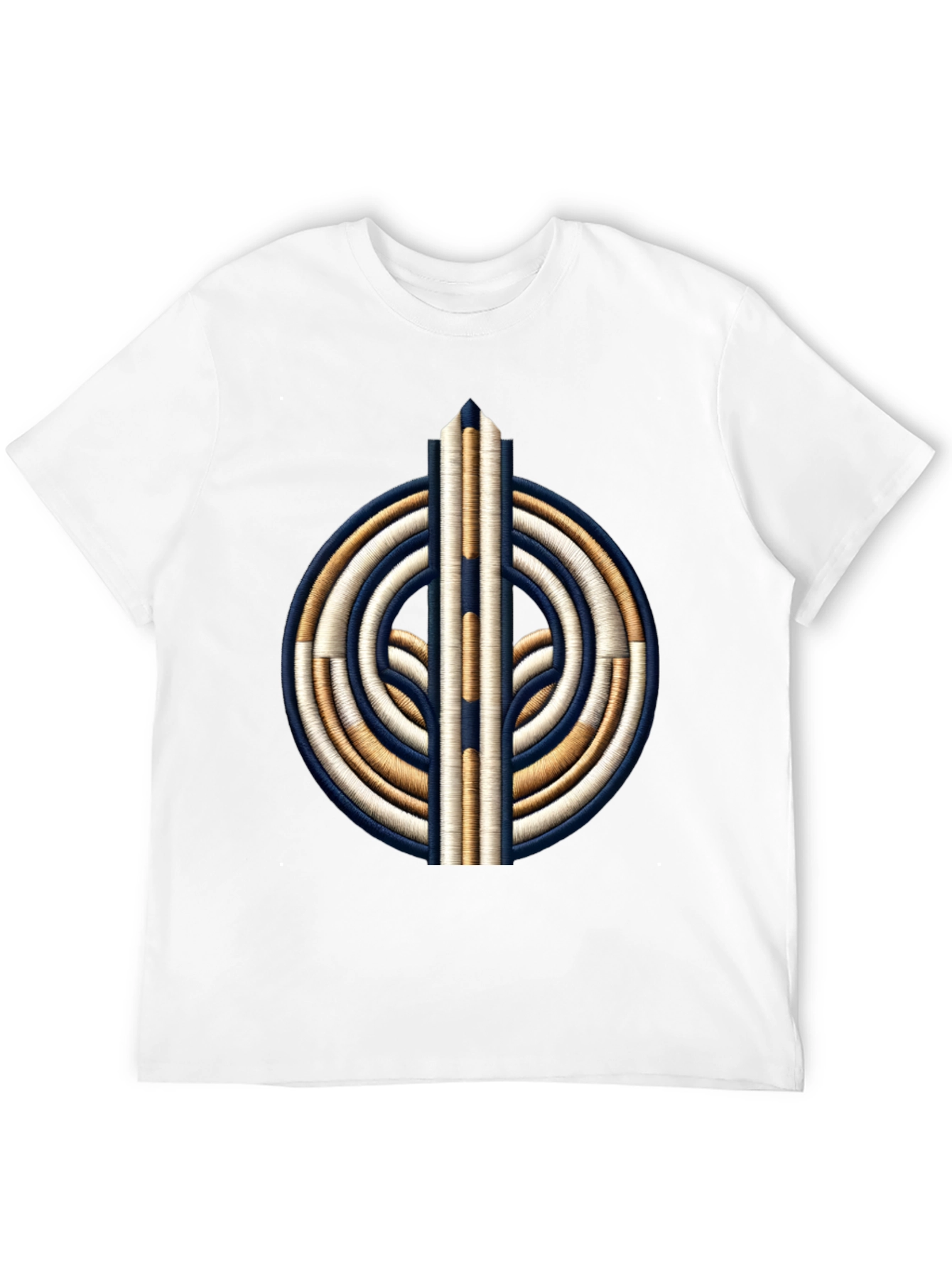 Embroidered Graphic T-Shirt - Black