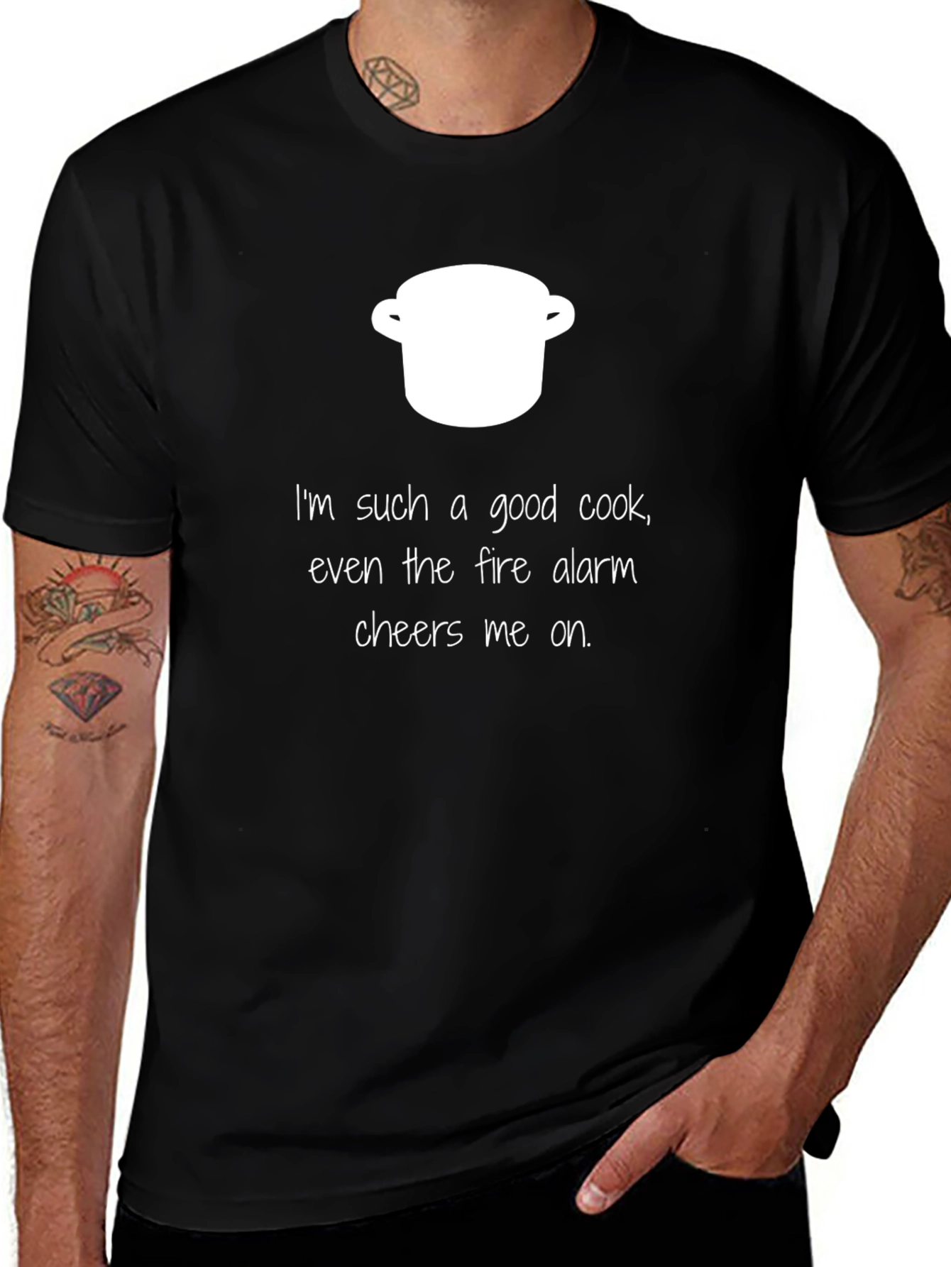 Funny Cook T-Shirt - Fire Alarm Cheers