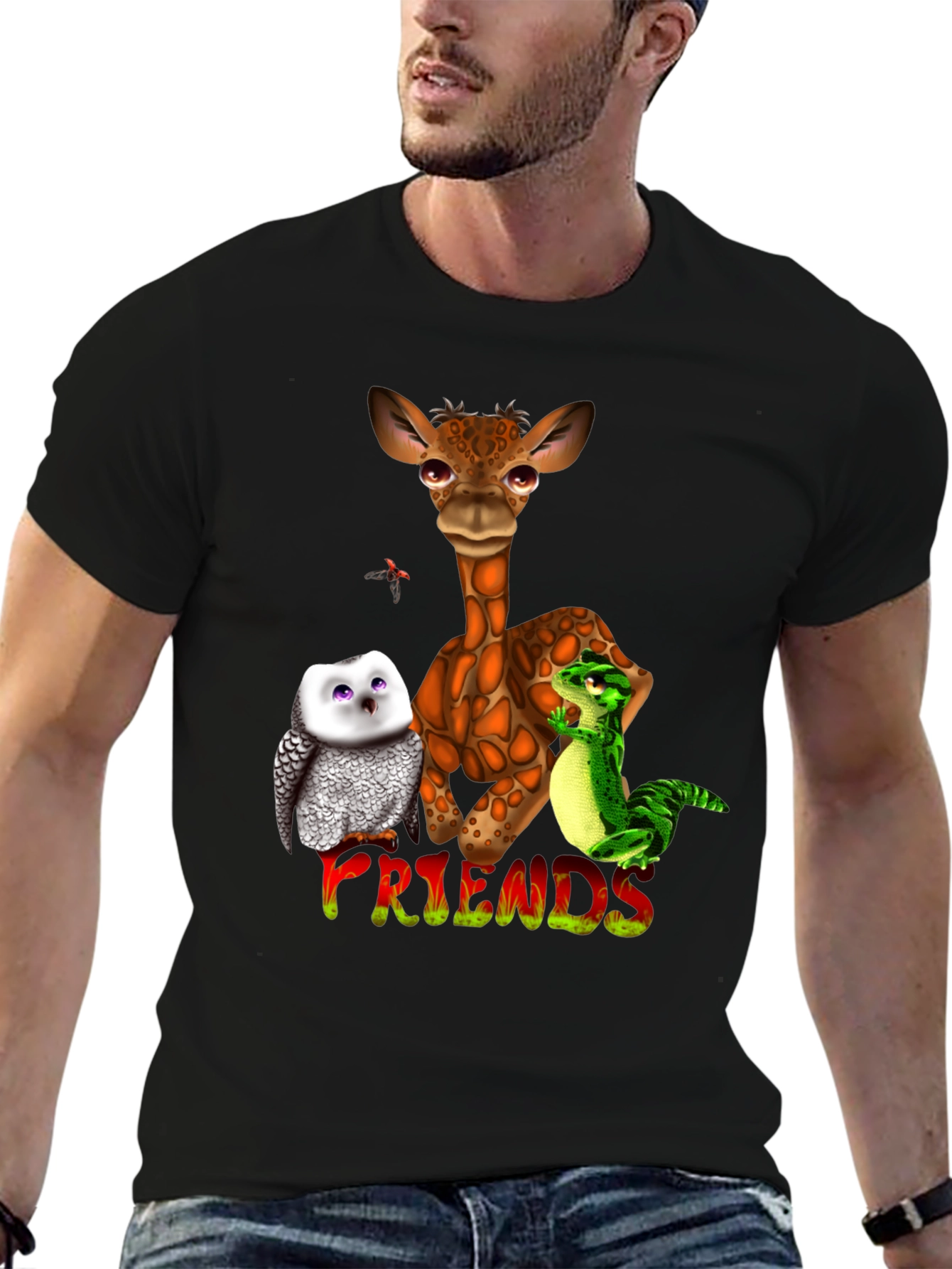 Animal Friends Graphic T-Shirt