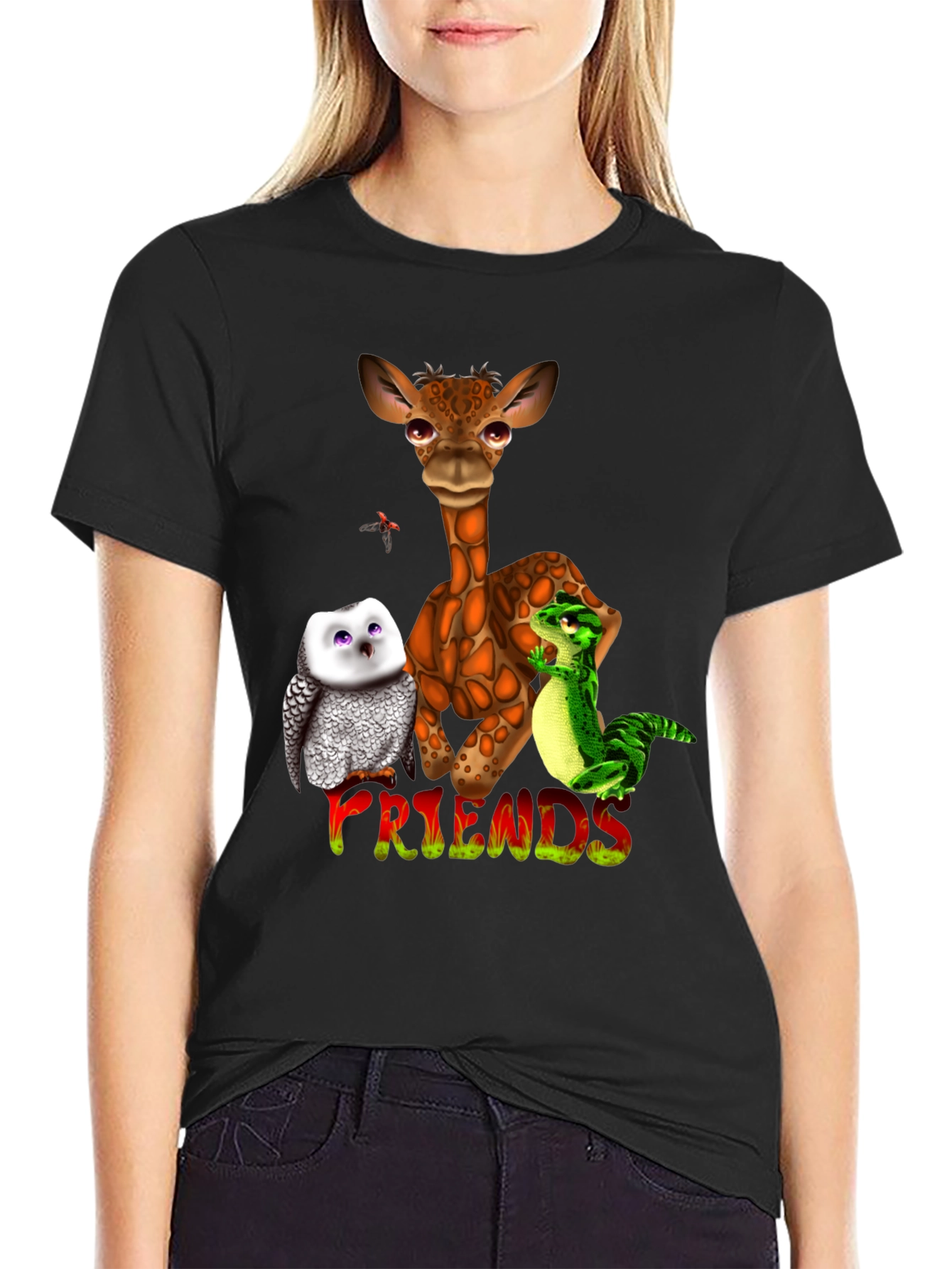Animal Friends Graphic T-Shirt