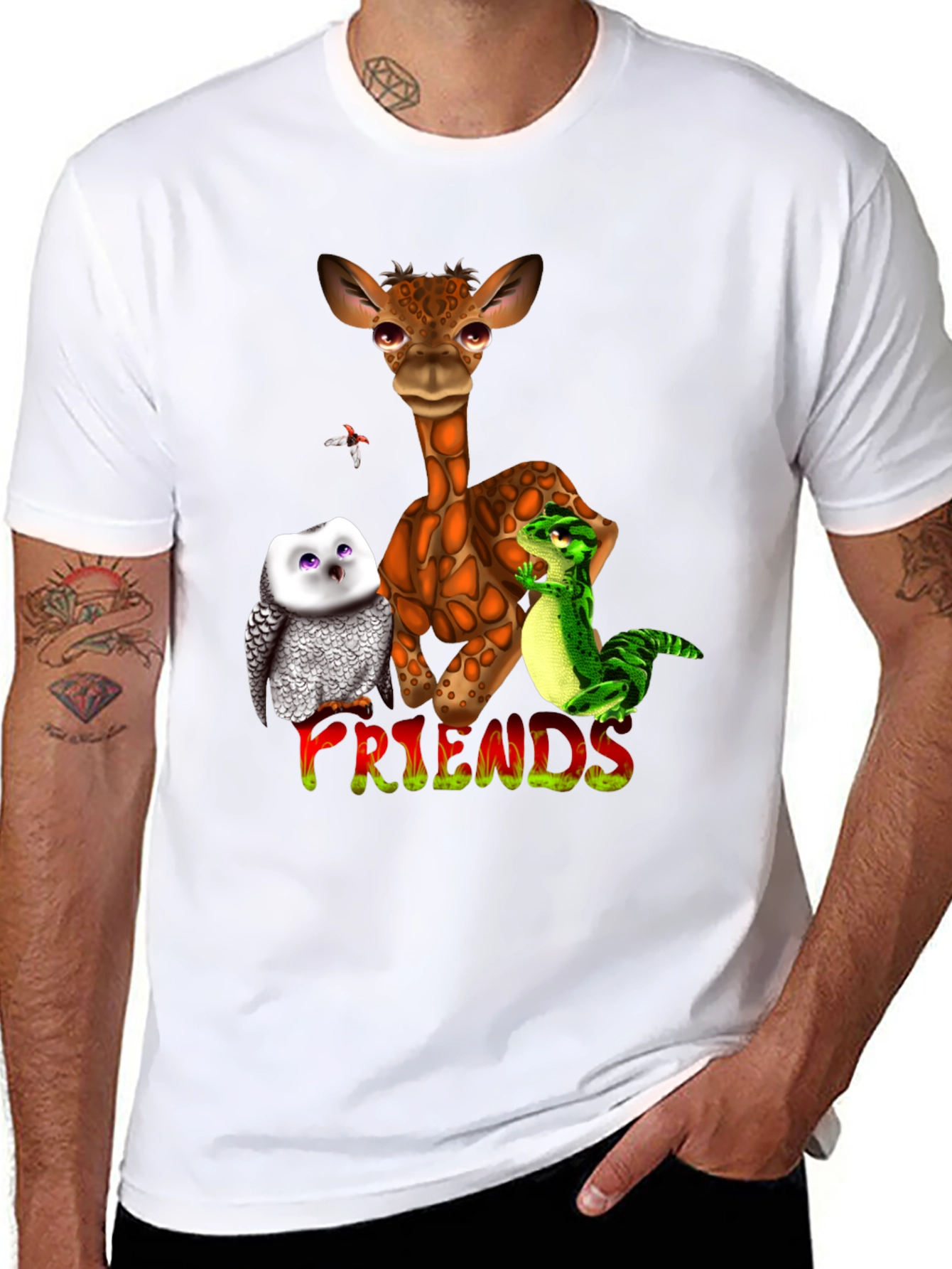 Animal Friends Graphic T-Shirt
