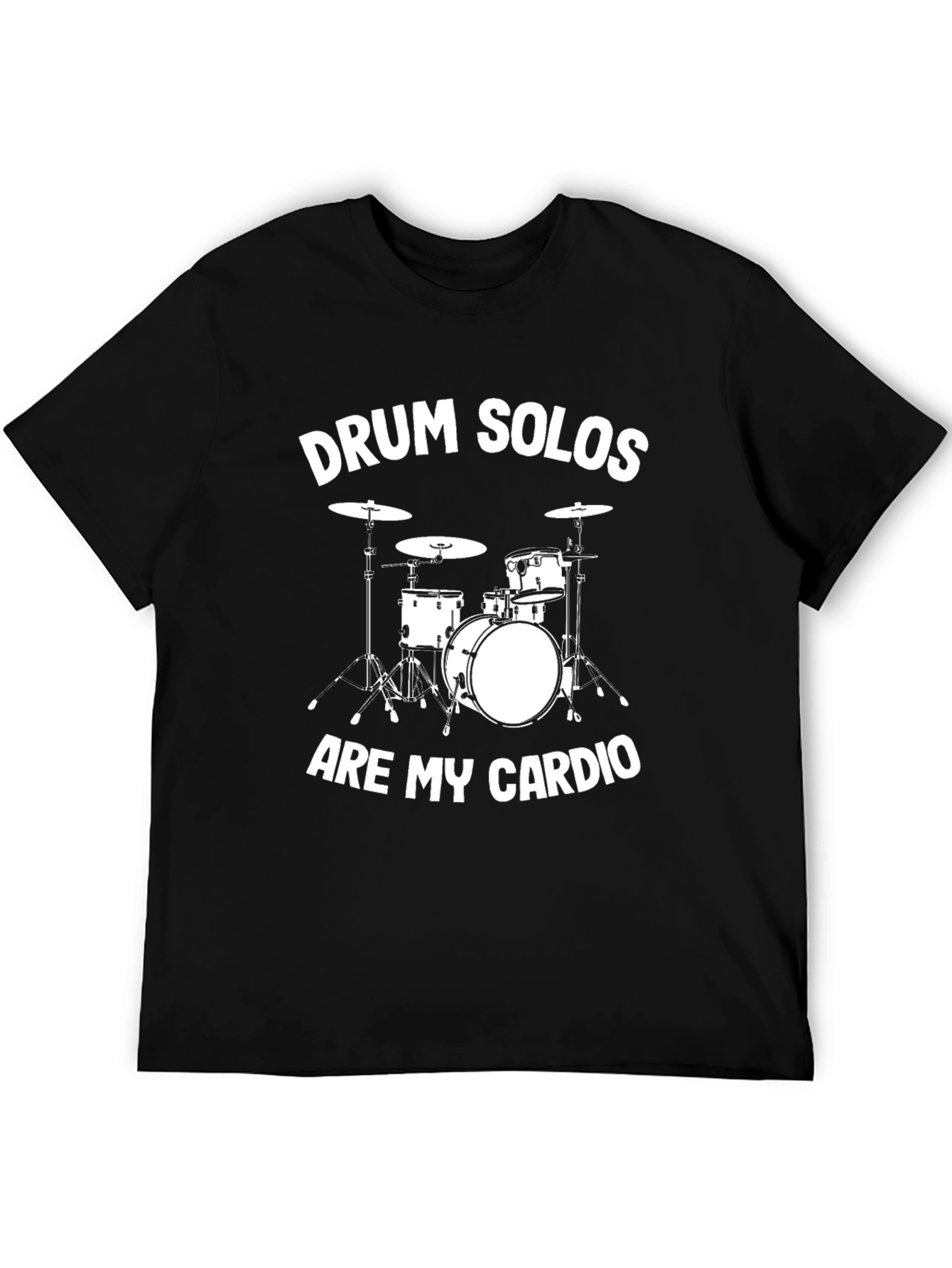 Drum Solos Cardio Black Graphic Tee