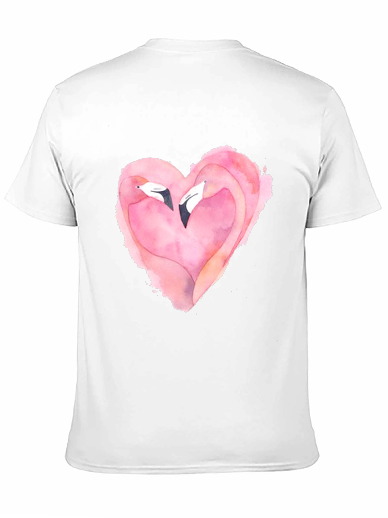 Flamingo Heart Graphic T-Shirt - Love Birds Tee