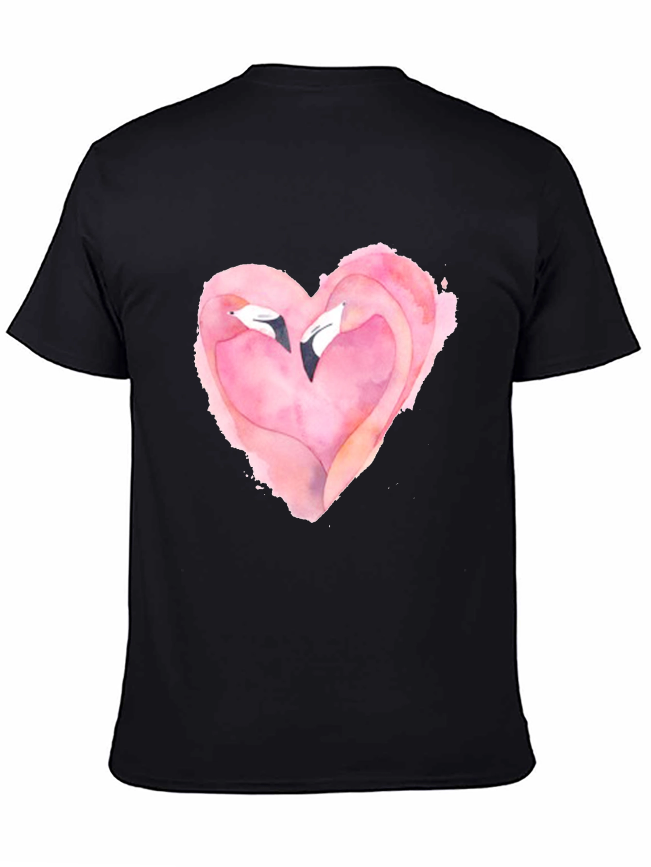 Flamingo Heart Graphic T-Shirt - Love Birds Tee