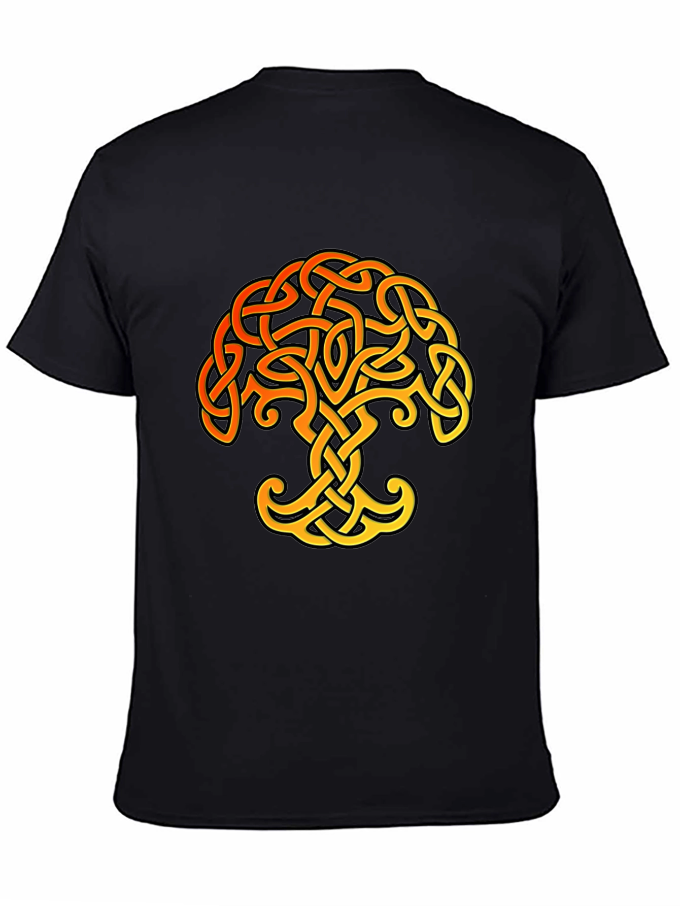 Celtic Knot Tree of Life Black T-Shirt
