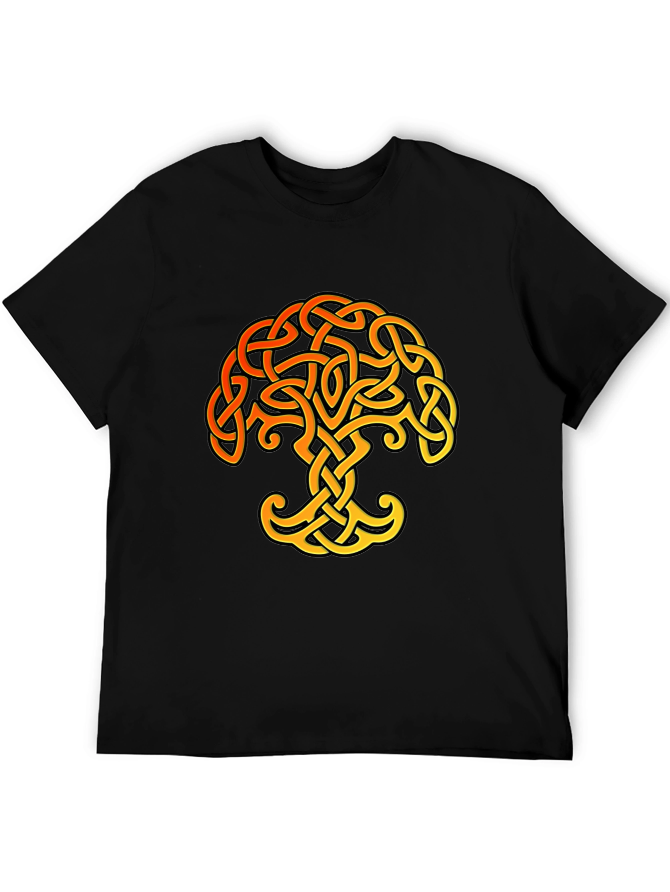 Celtic Knot Tree of Life Black T-Shirt