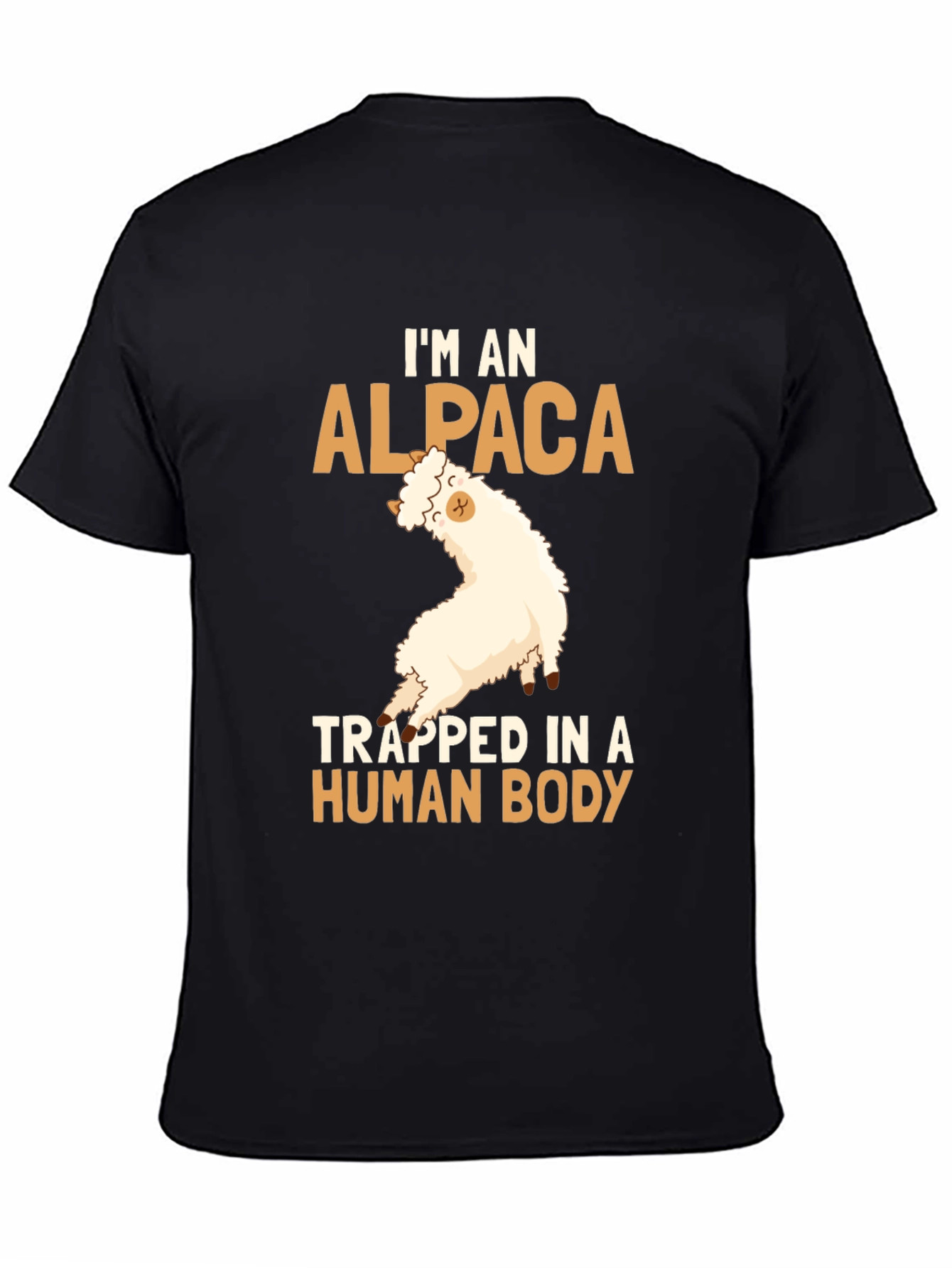 Alpaca in Human Body Funny T-Shirt