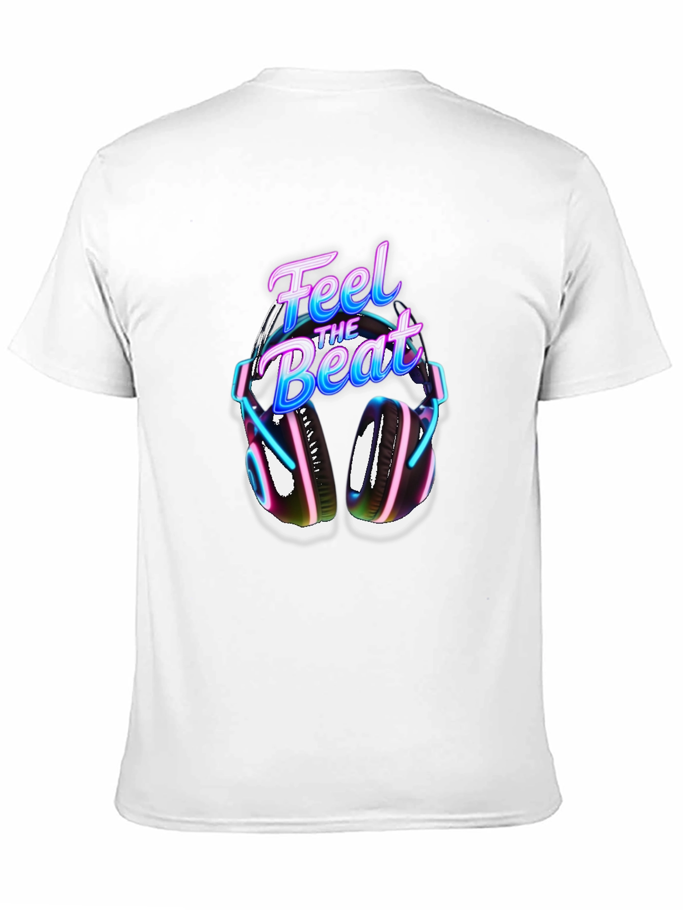 Feel The Beat Graphic Tee - Black Cotton Blend