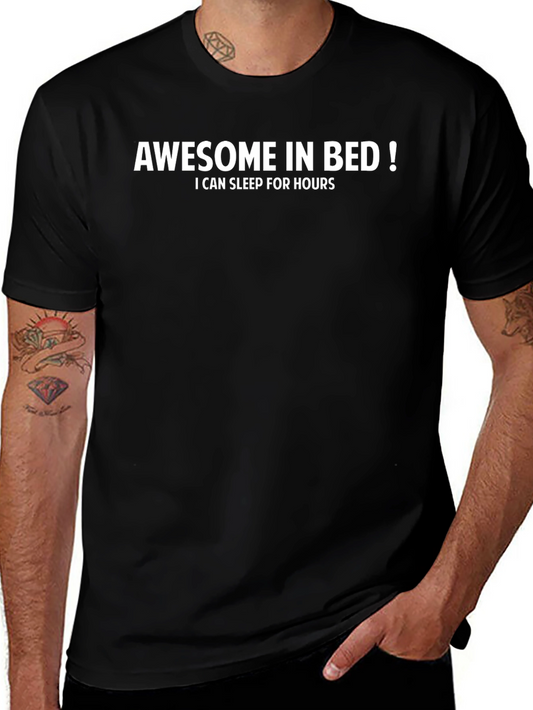 Awesome in Bed T-Shirt - Humorous Graphic Tee