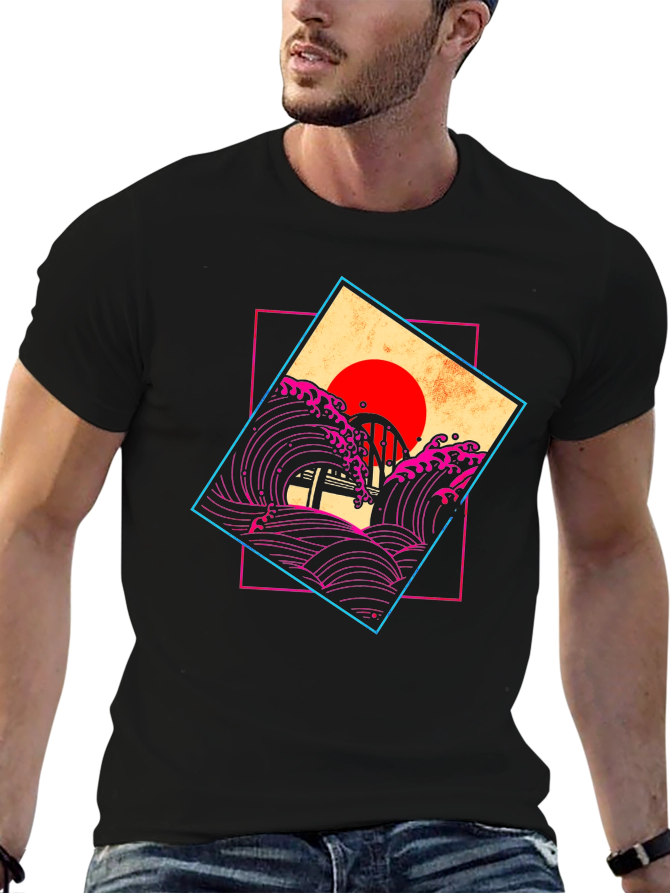 Retro Wave Graphic T-Shirt