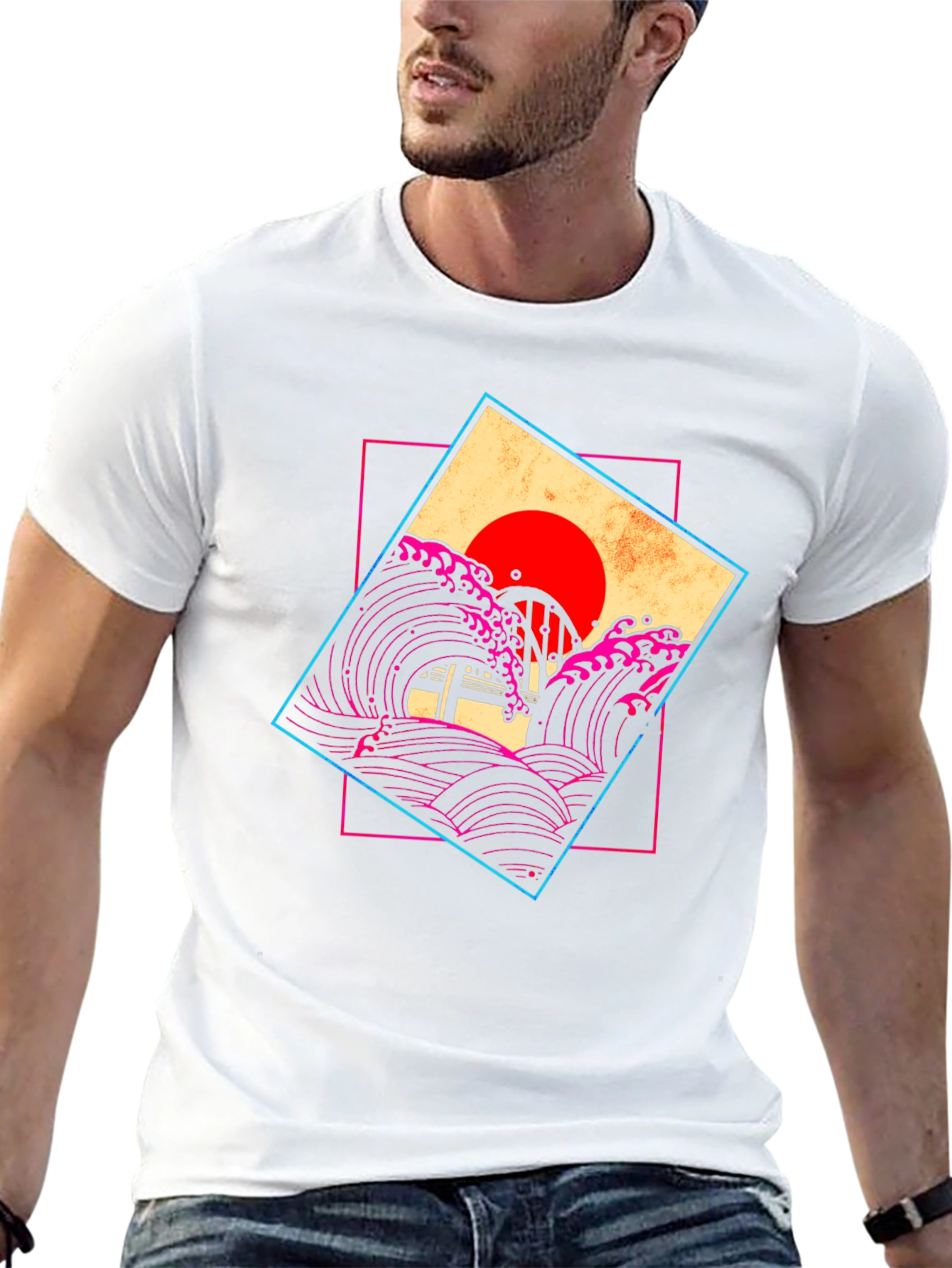 Retro Wave Graphic T-Shirt