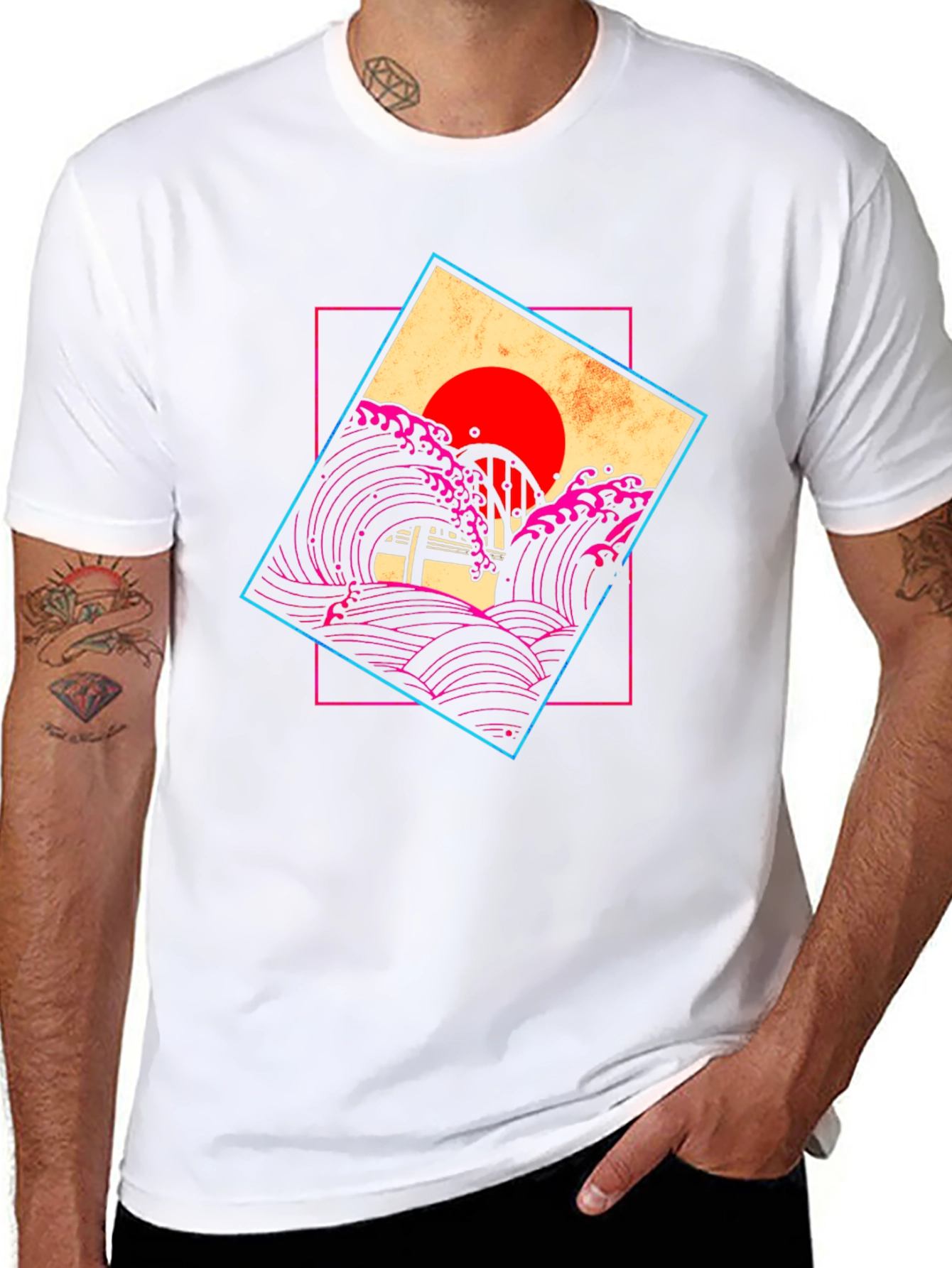 Retro Wave Graphic T-Shirt