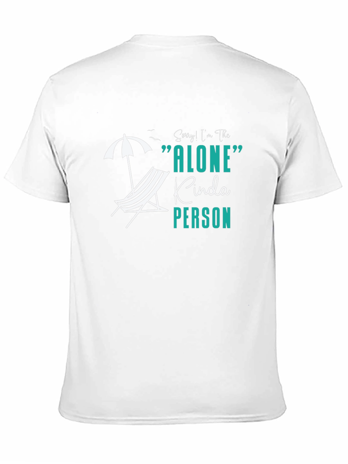 Alone Kinda Person Black Graphic T-Shirt