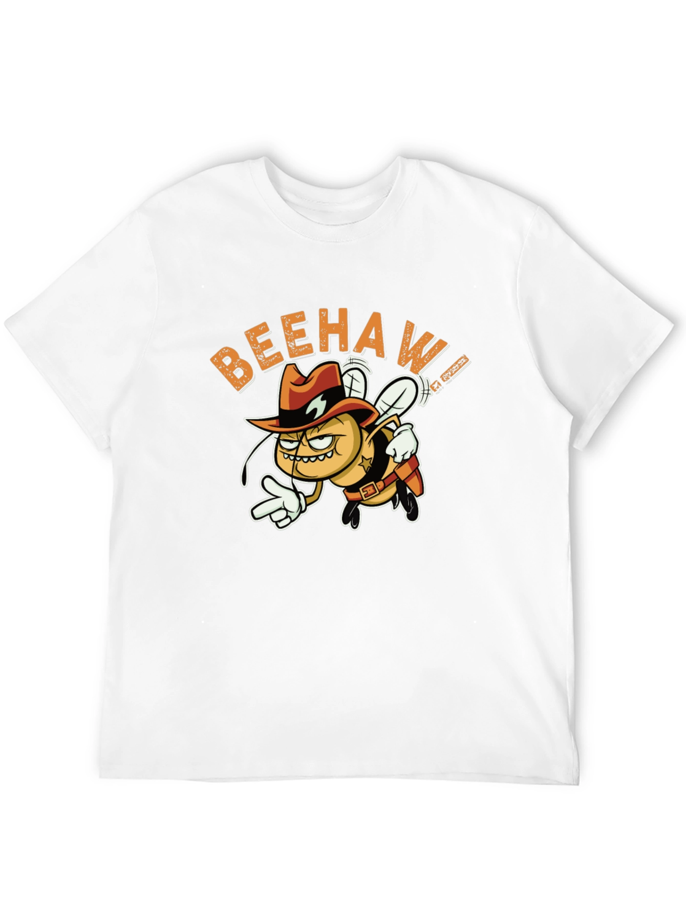 Beehaw Cowboy Graphic Black T-Shirt