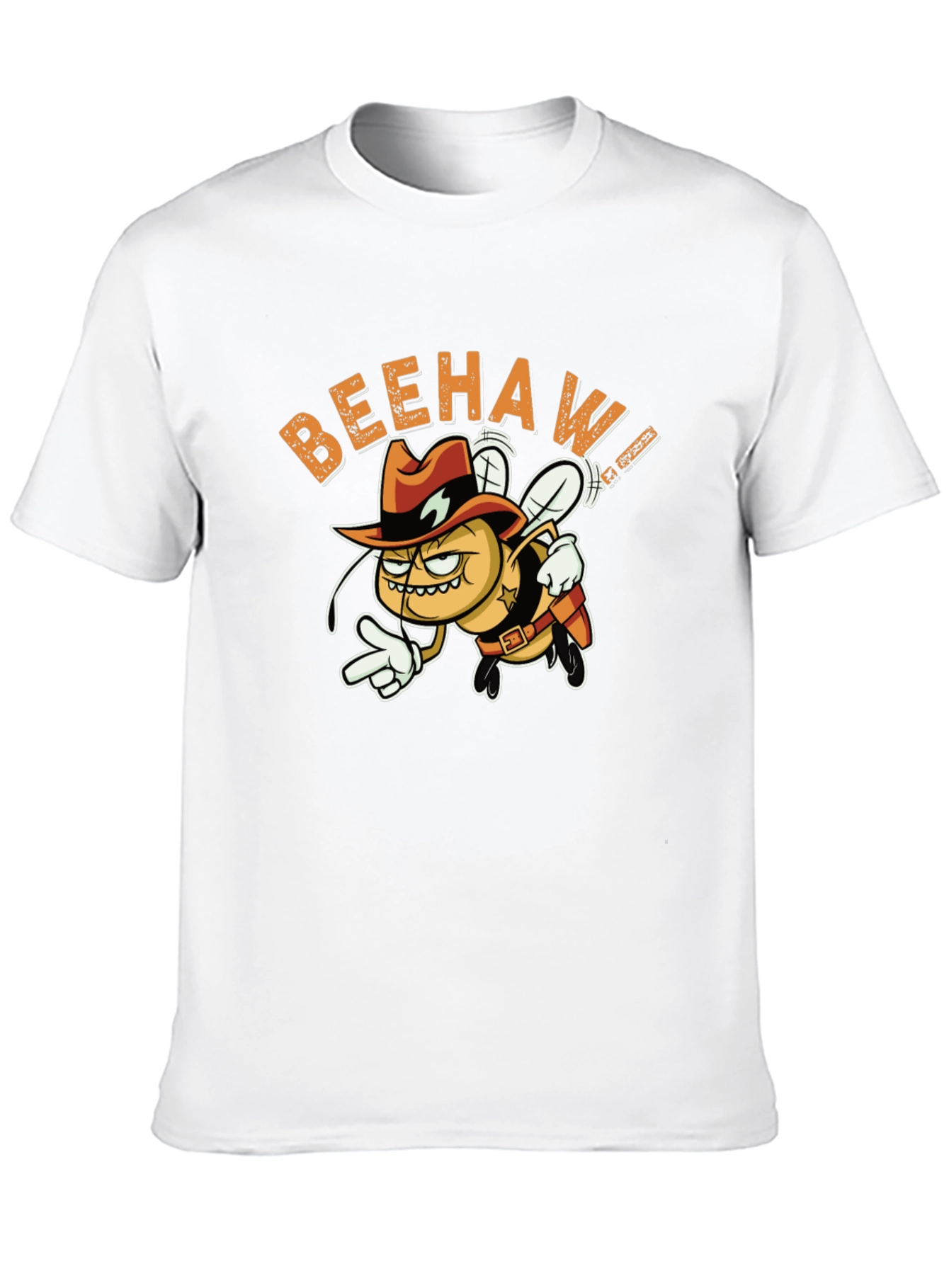 Beehaw Cowboy Graphic Black T-Shirt