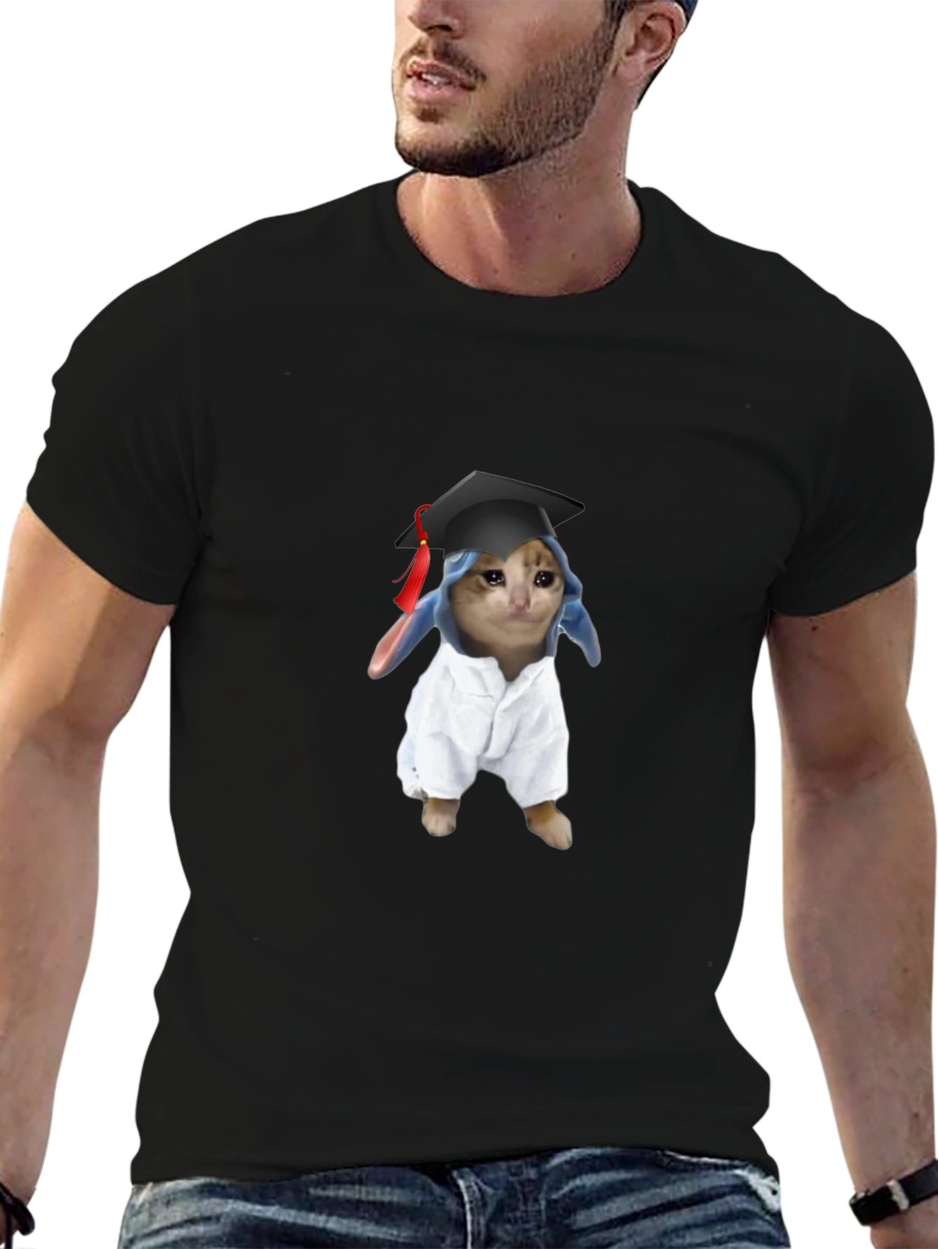Graduation Cat T-Shirt - Funny & Unique
