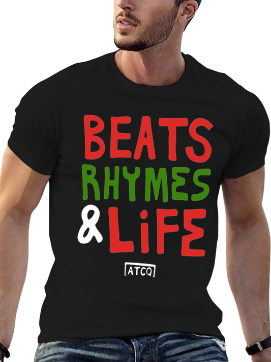 Beats Rhymes & Life Crew Neck T-Shirt