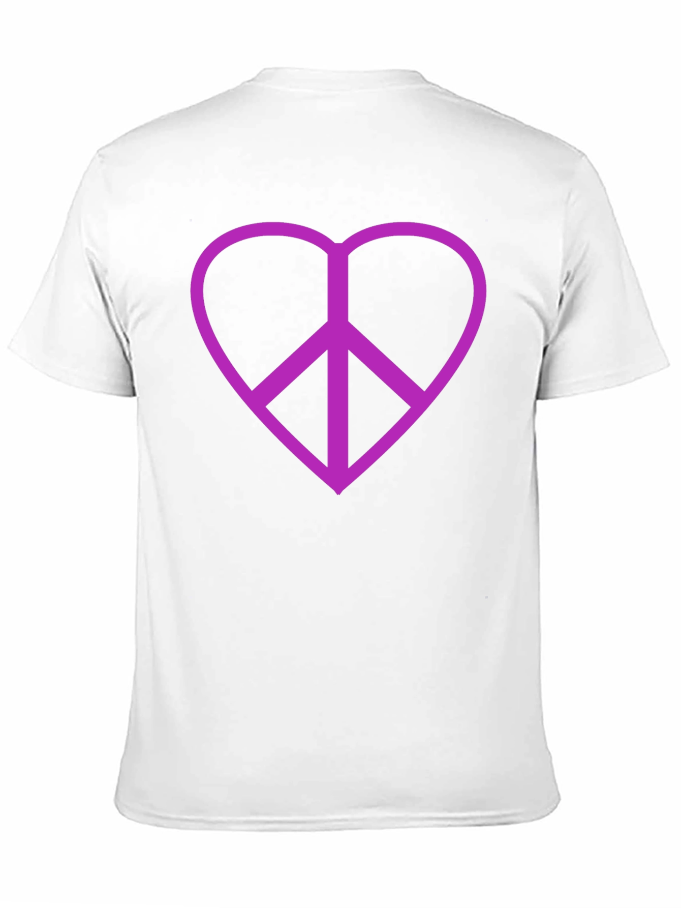 Peace Heart T-Shirt - Black Cotton Blend