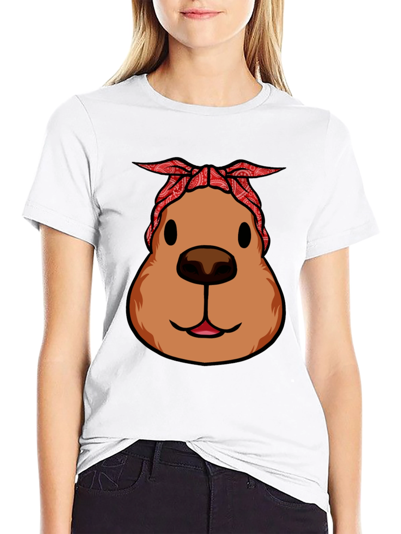 Capybara Bandana T-Shirt - Cool & Casual
