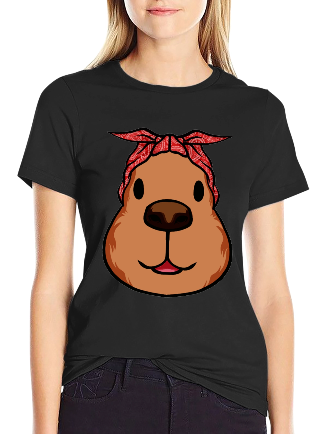 Capybara Bandana T-Shirt - Cool & Casual
