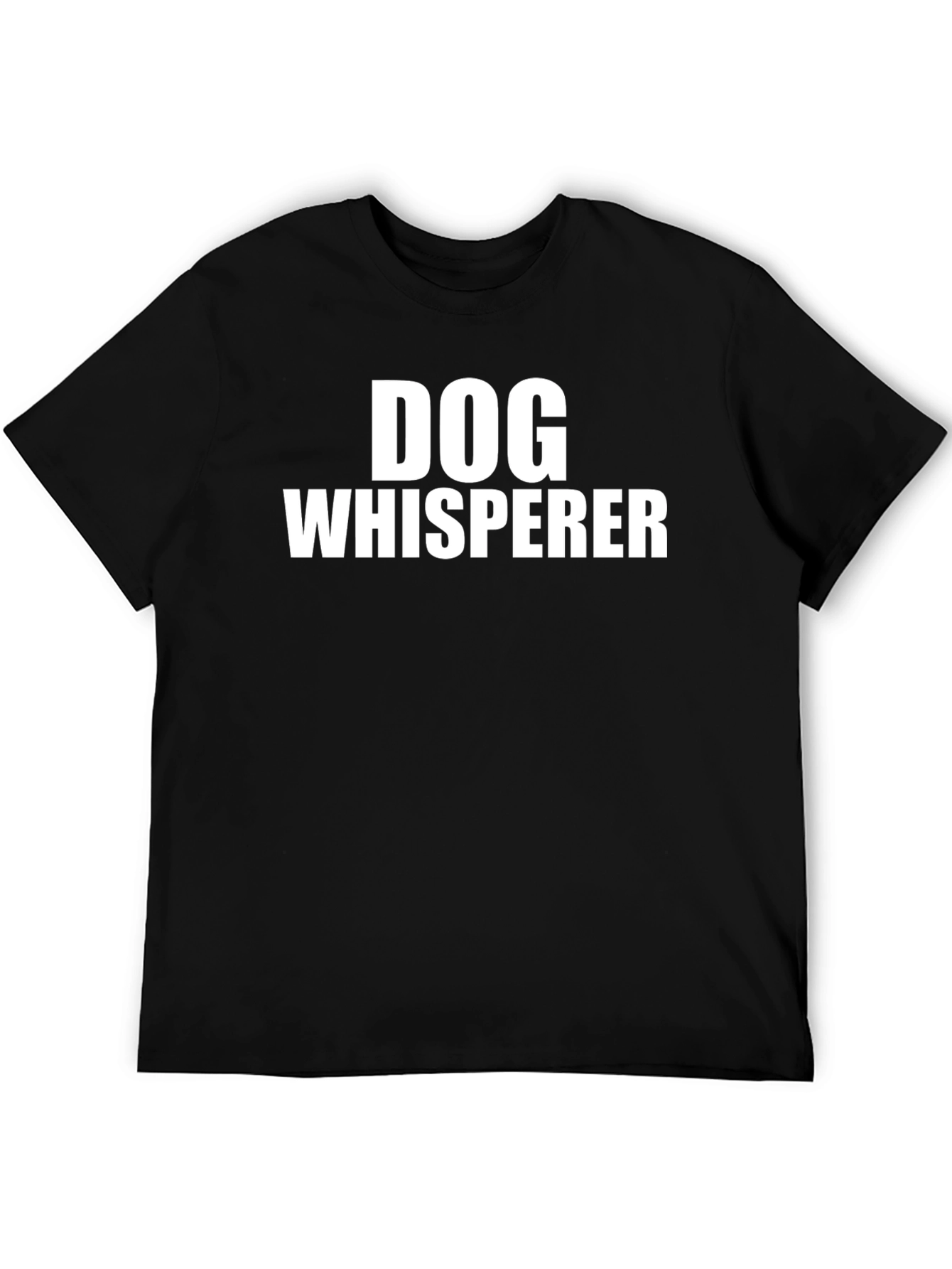Dog Whisperer Black Graphic T-Shirt