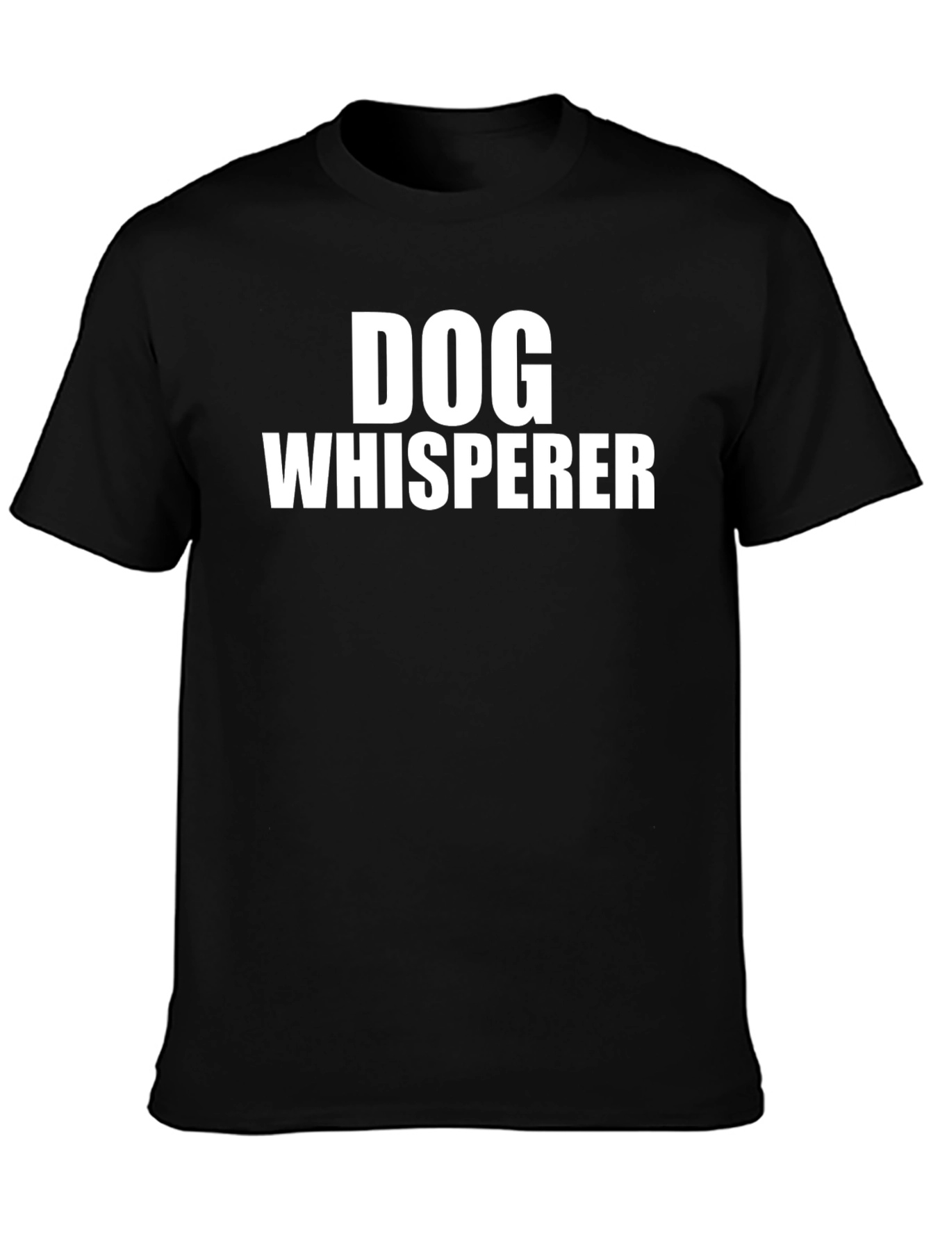 Dog Whisperer Black Graphic T-Shirt