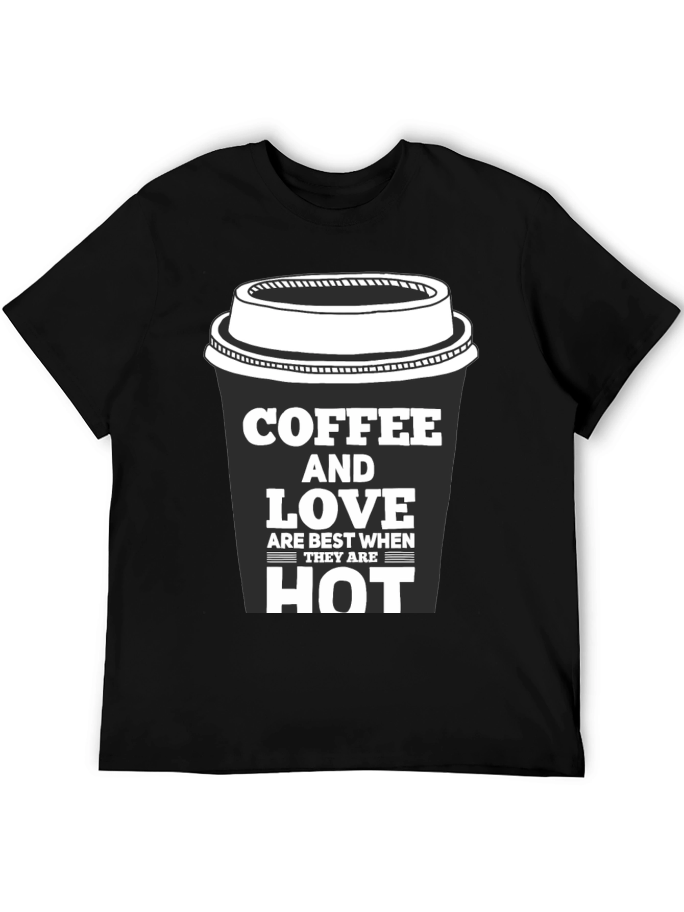 Coffee and Love Black Graphic Tee
