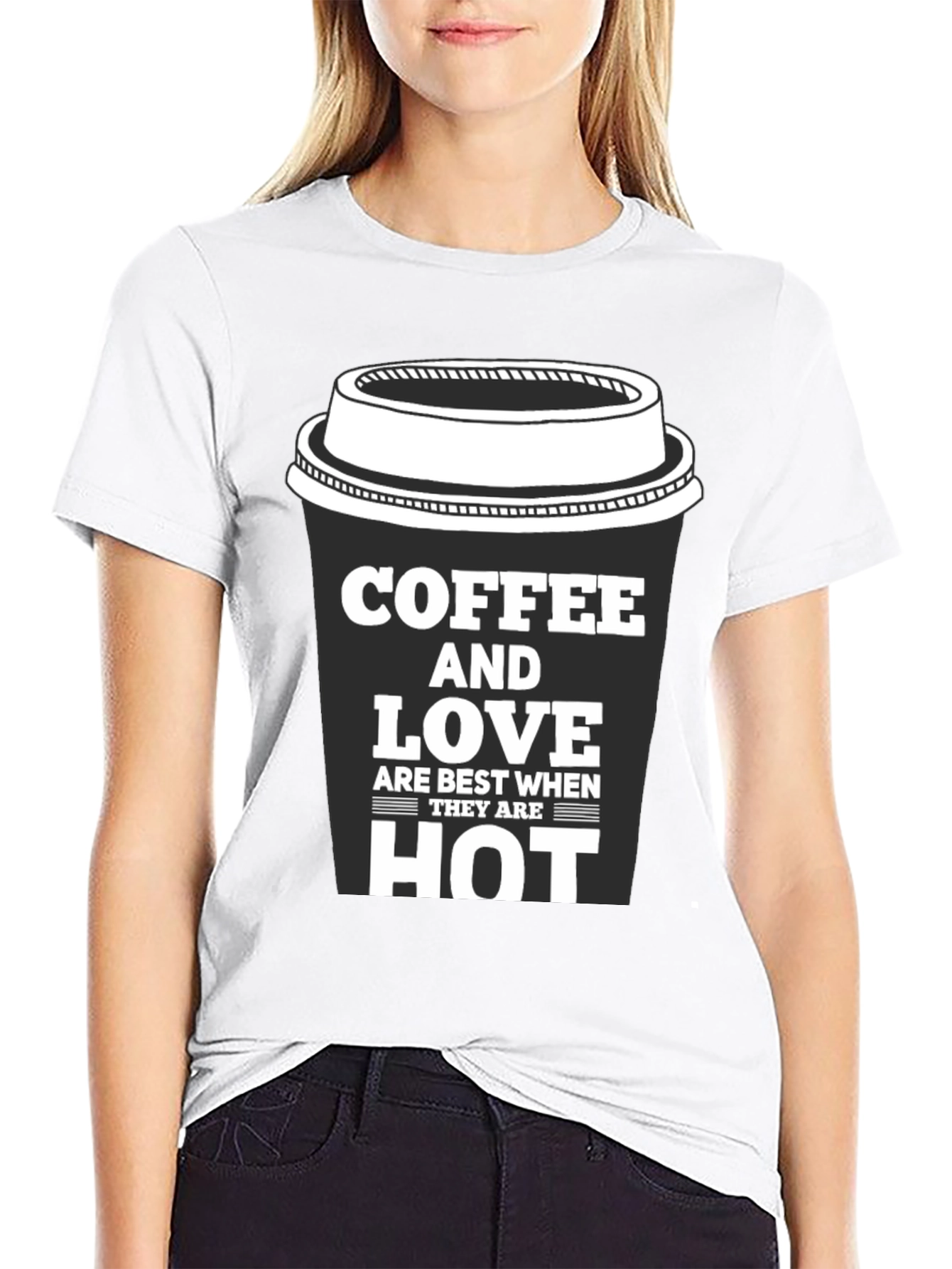 Coffee and Love Black Graphic Tee