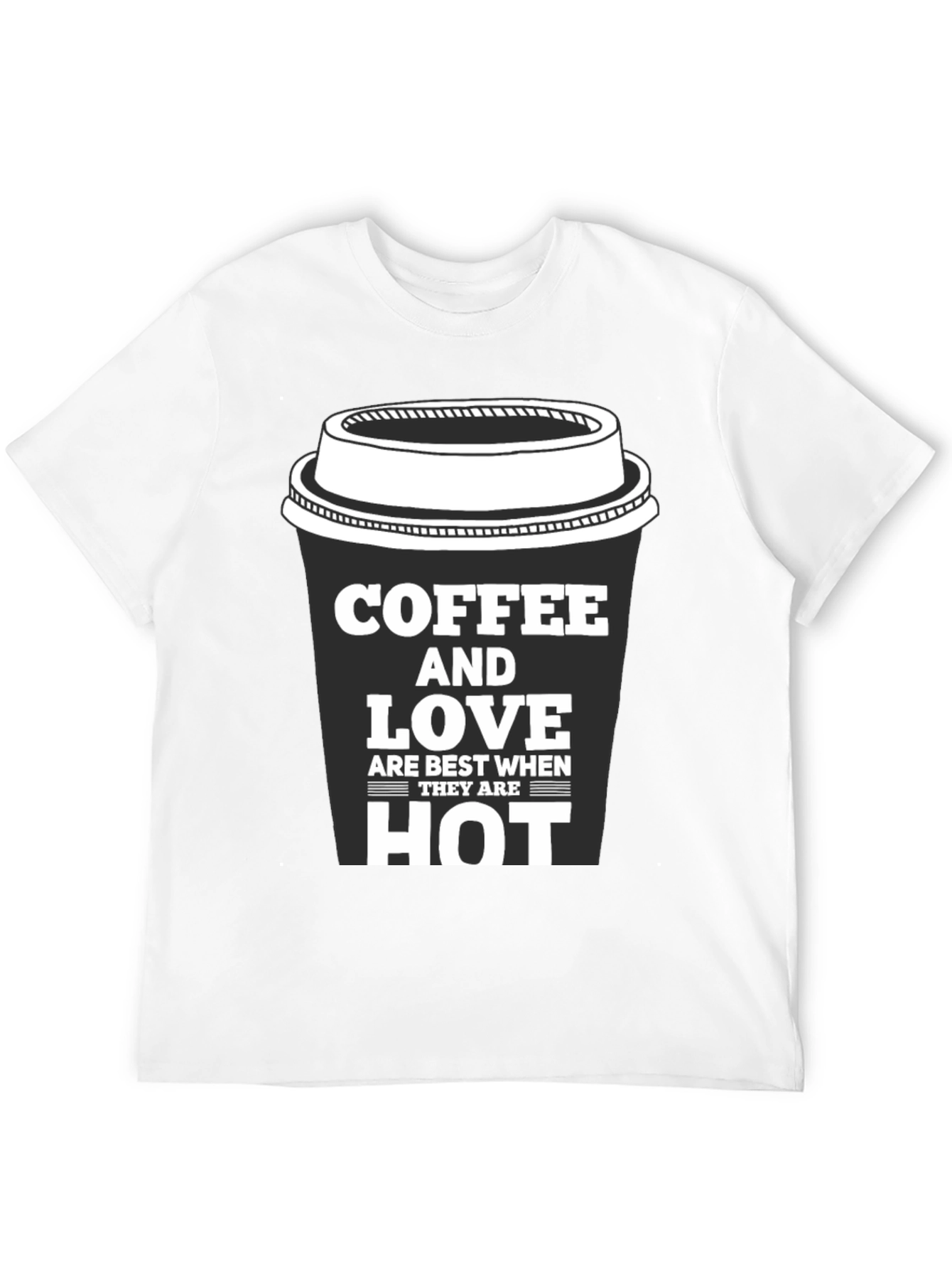 Coffee and Love Black Graphic Tee