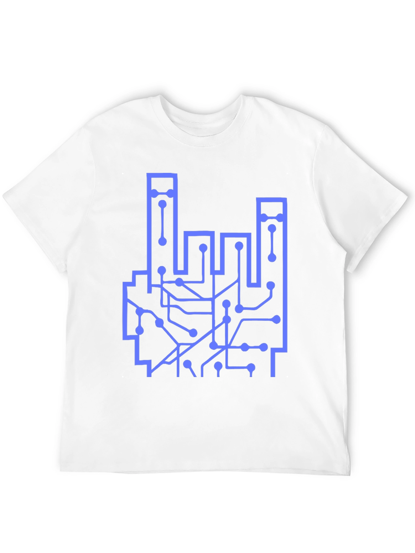 Circuit Board Hand Graphic T-Shirt