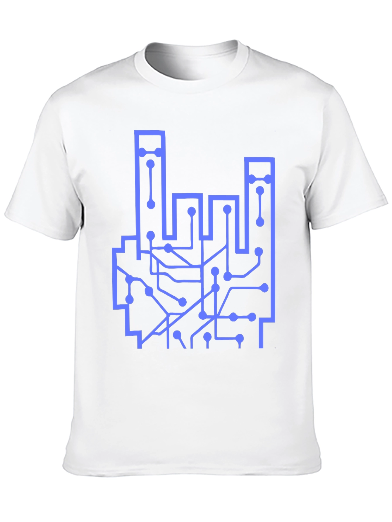 Circuit Board Hand Graphic T-Shirt
