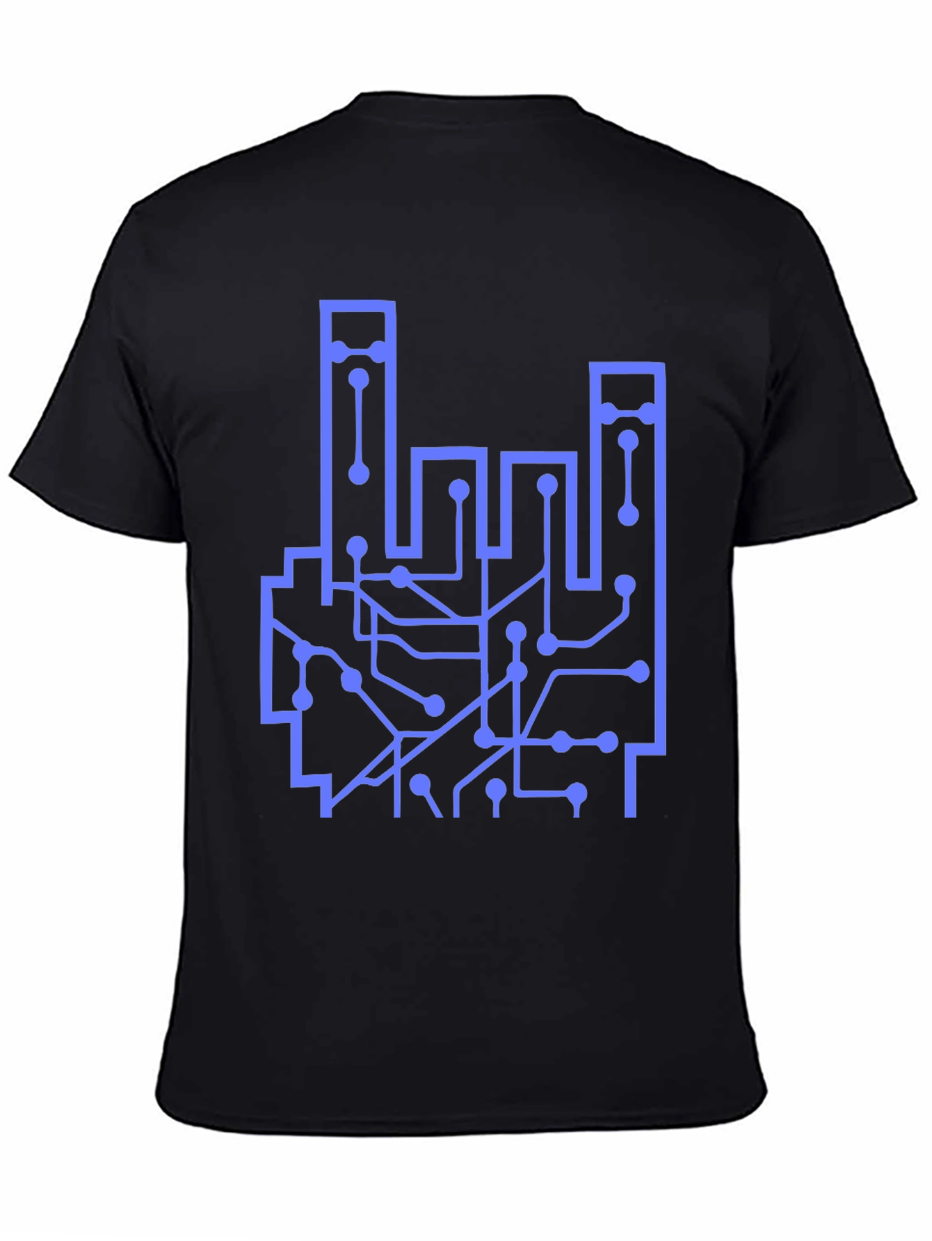 Circuit Board Hand Graphic T-Shirt