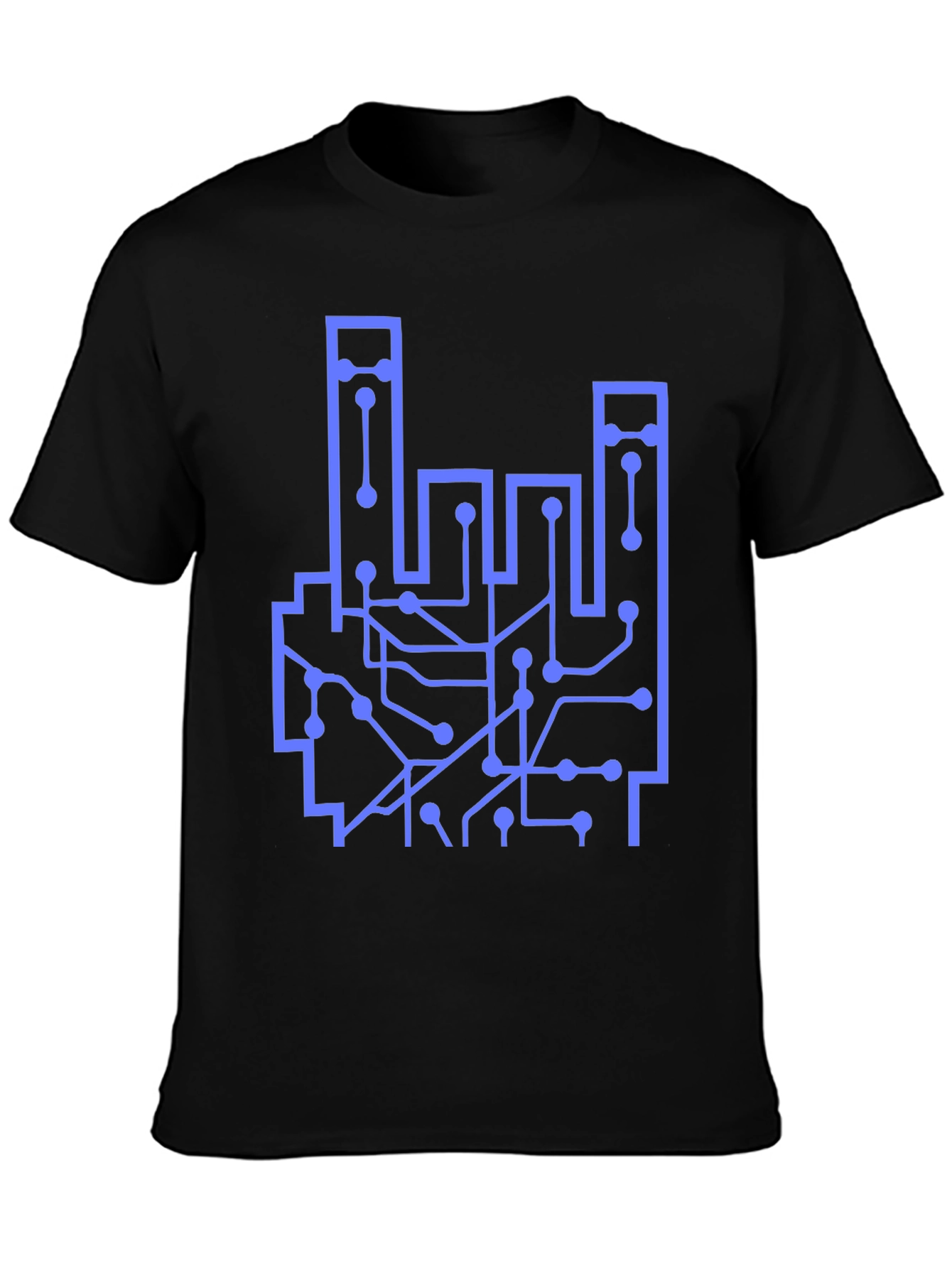 Circuit Board Hand Graphic T-Shirt