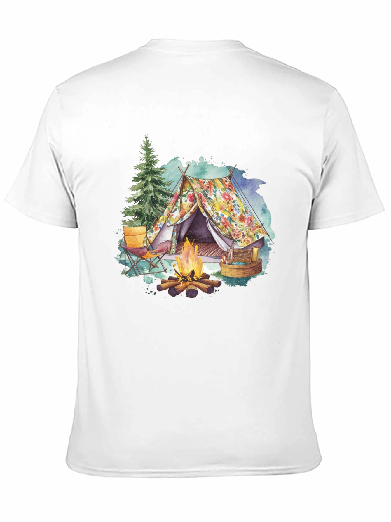 Floral Camping Tent T-Shirt