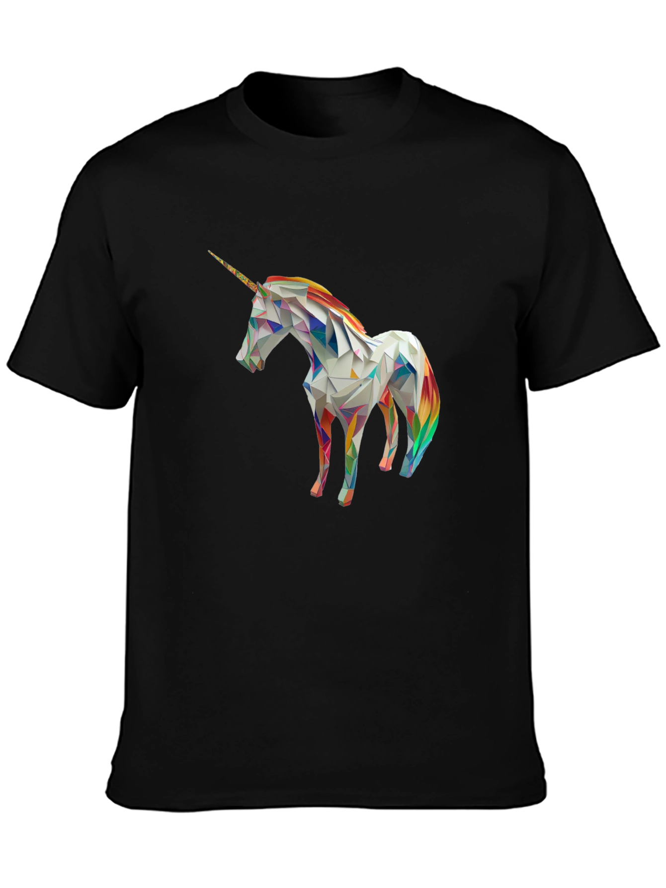 Geometric Unicorn Graphic T-Shirt