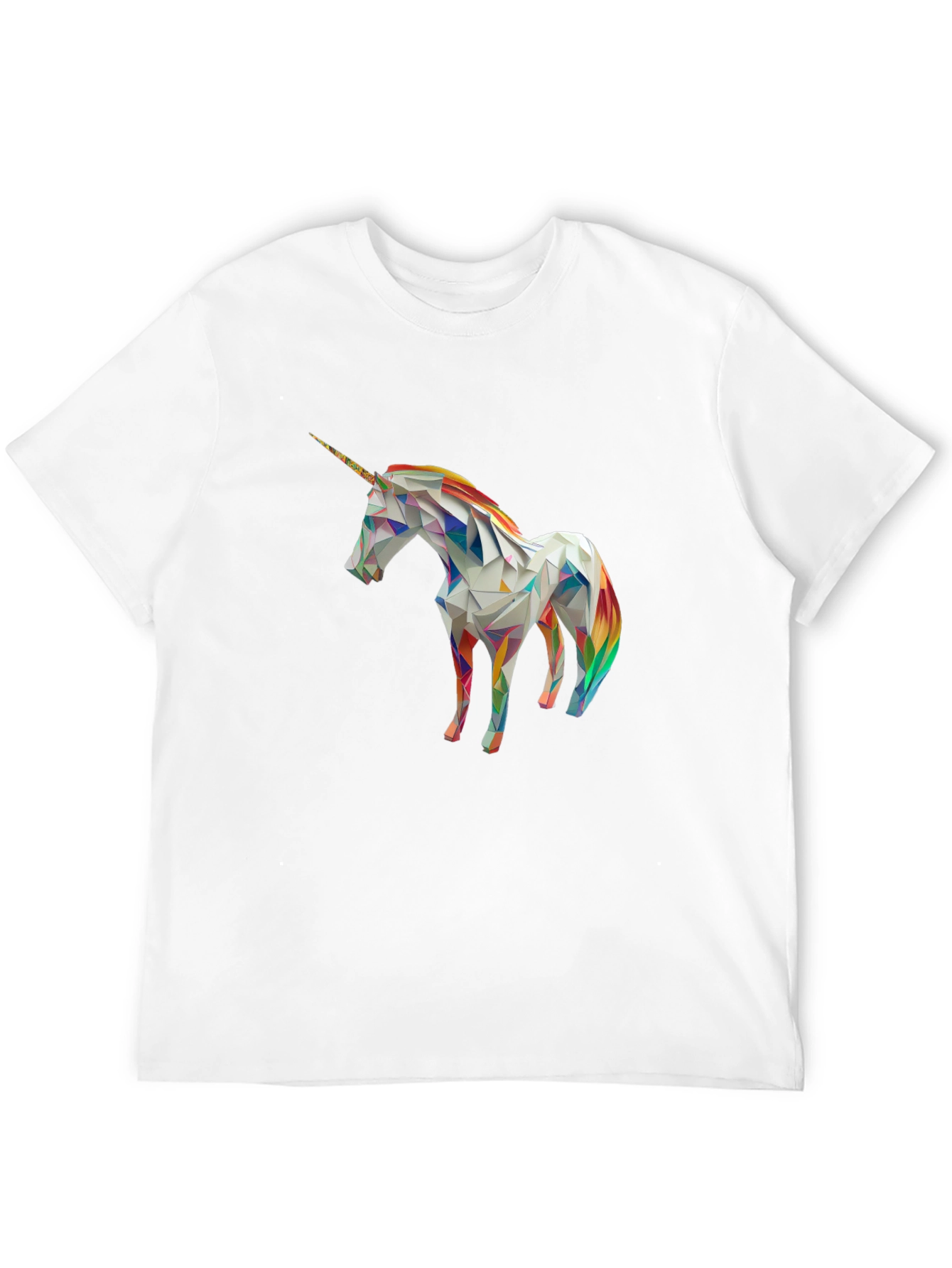 Geometric Unicorn Graphic T-Shirt