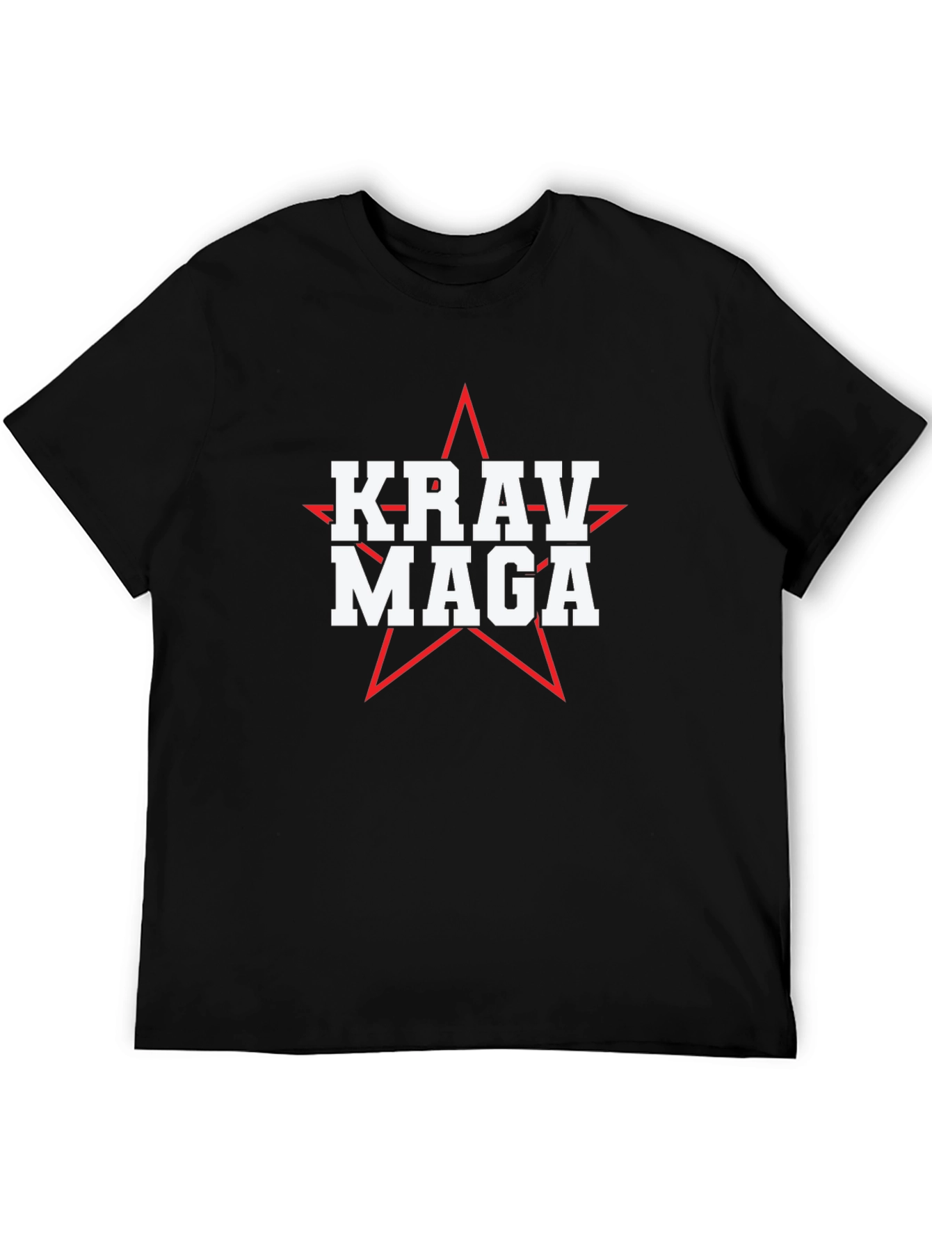 Krav Maga Star Graphic Black T-Shirt