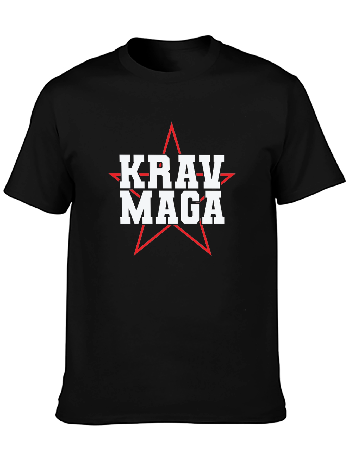 Krav Maga Star Graphic Black T-Shirt