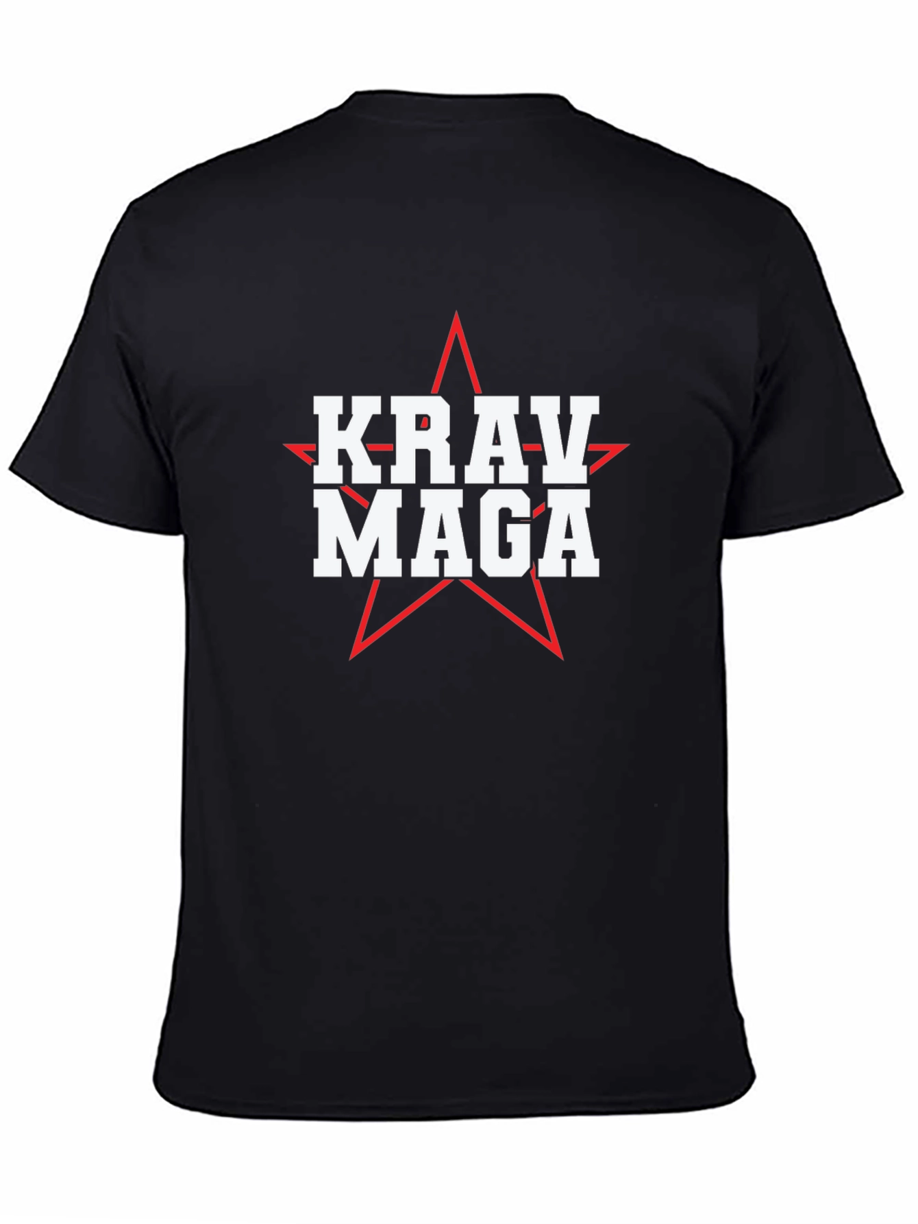 Krav Maga Star Graphic Black T-Shirt