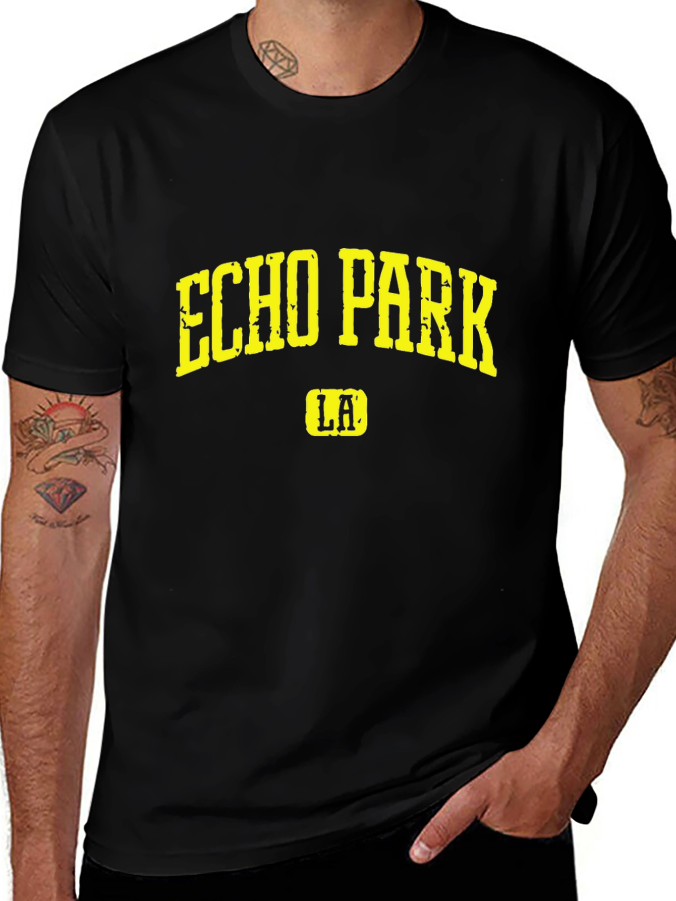 Echo Park LA Graphic Tee - Black