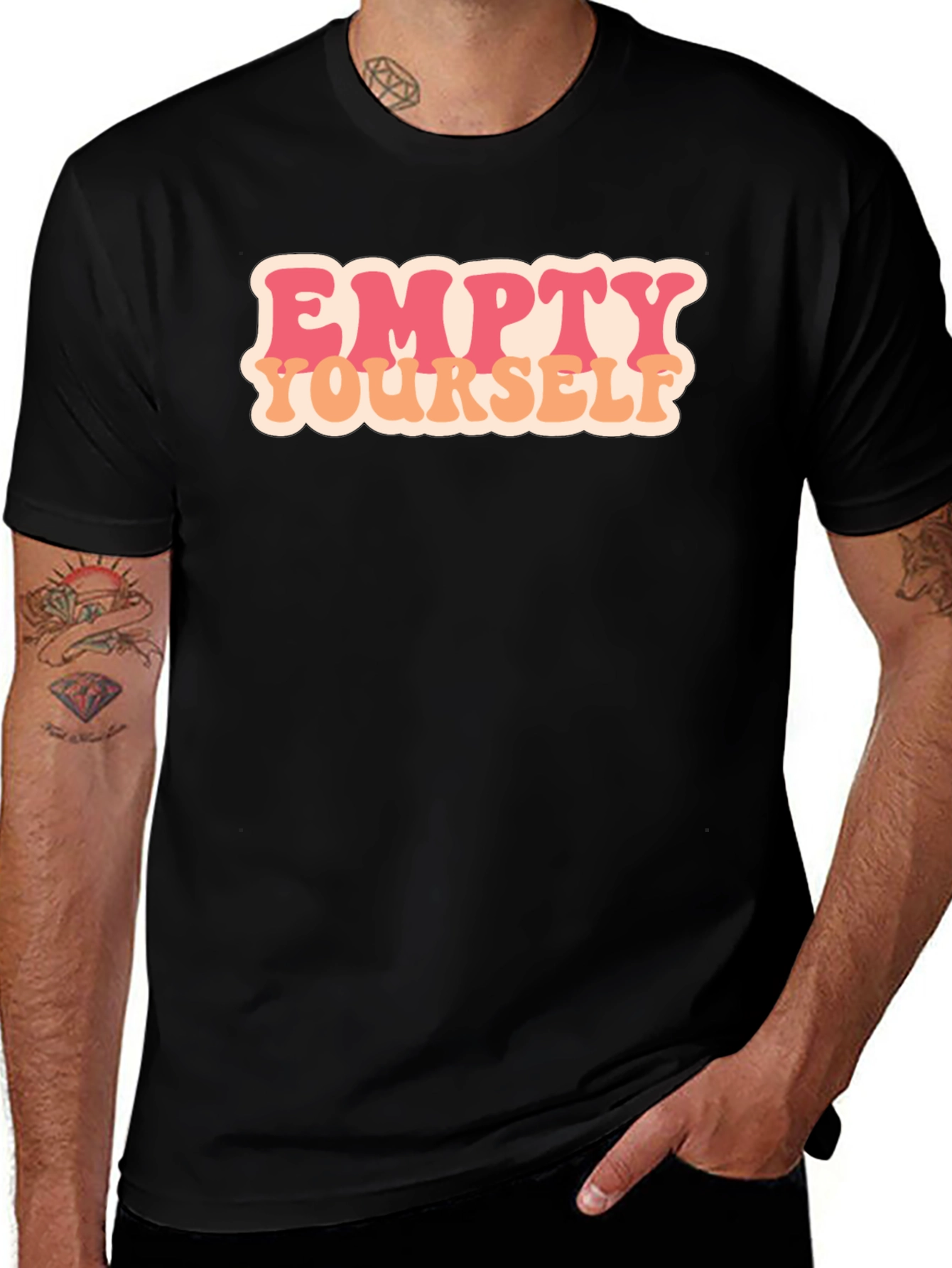 Empty Yourself Graphic Tee - Retro Style