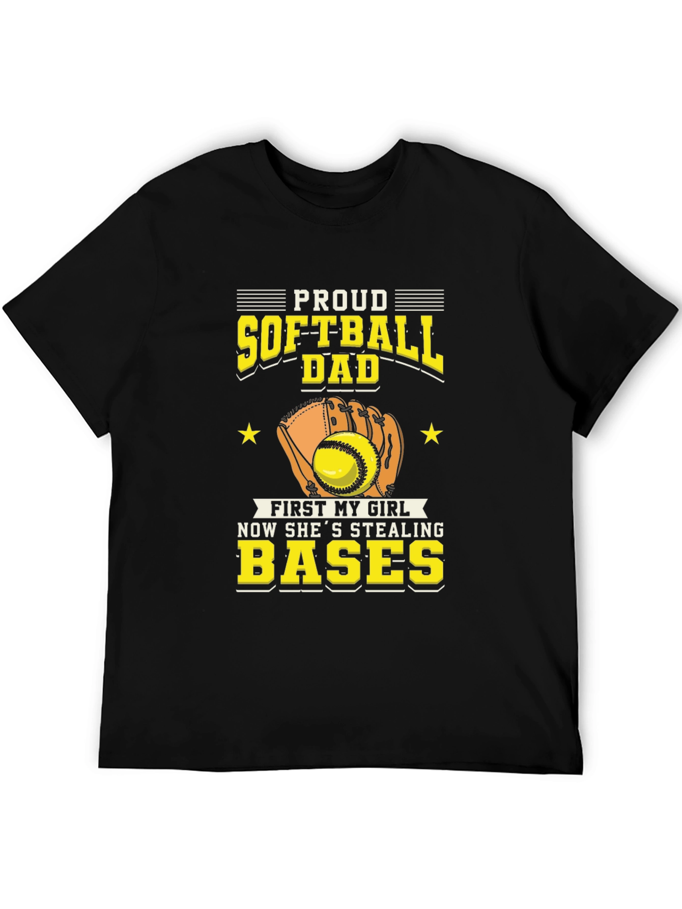 Proud Softball Dad T-Shirt