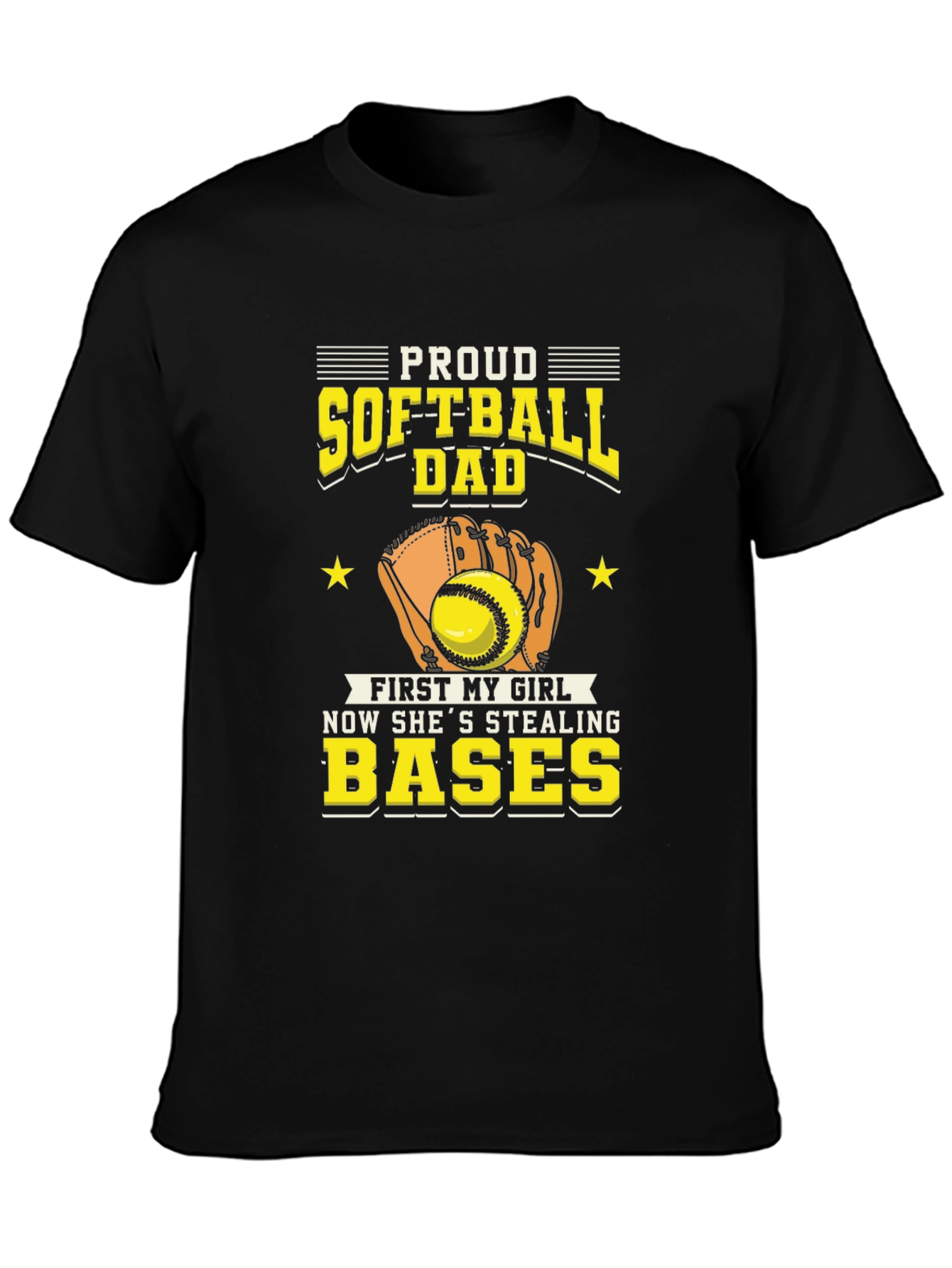 Proud Softball Dad T-Shirt