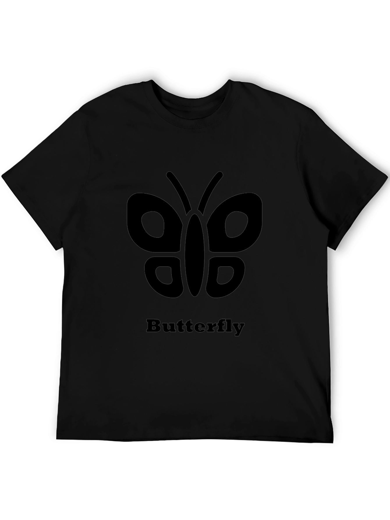 Butterfly Graphic Tee - Black Unisex T-Shirt