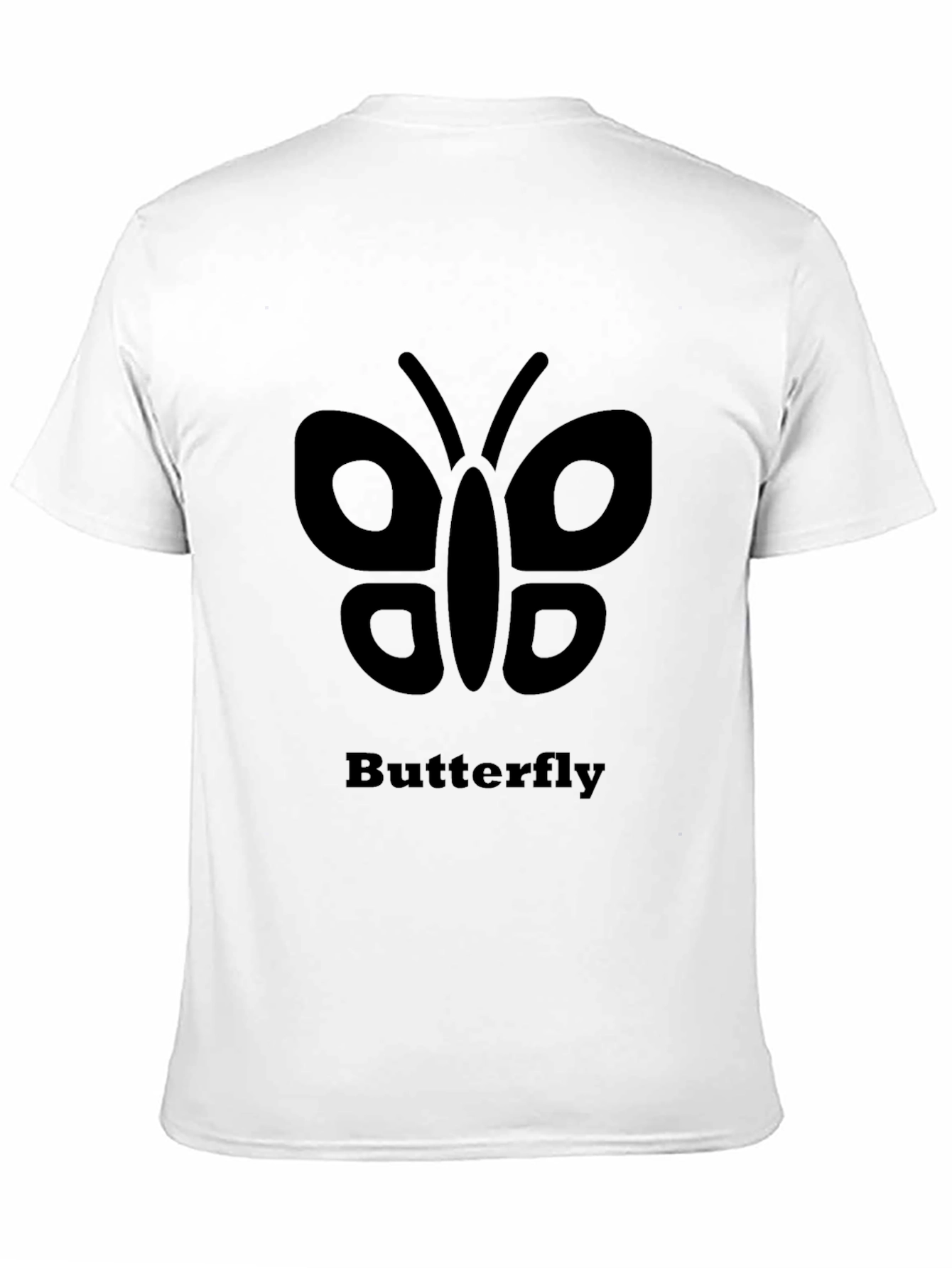 Butterfly Graphic Tee - Black Unisex T-Shirt
